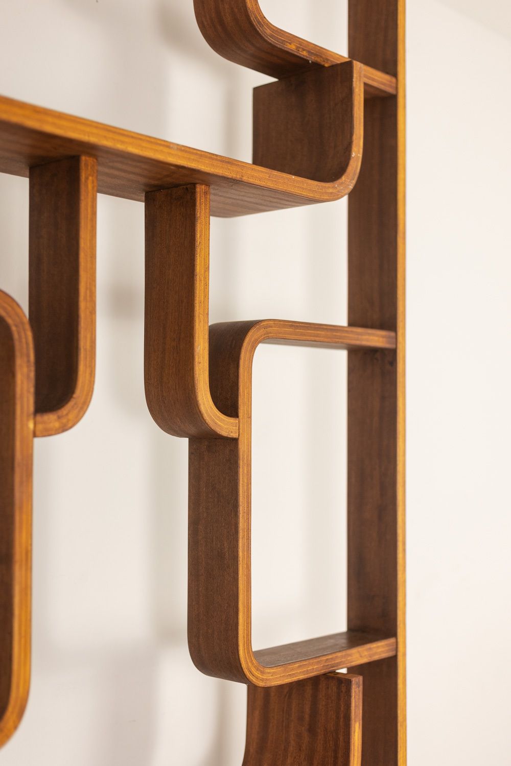 Home Decor Ludvik Volak Wooden Shelf. 1960s 1970s. photo
