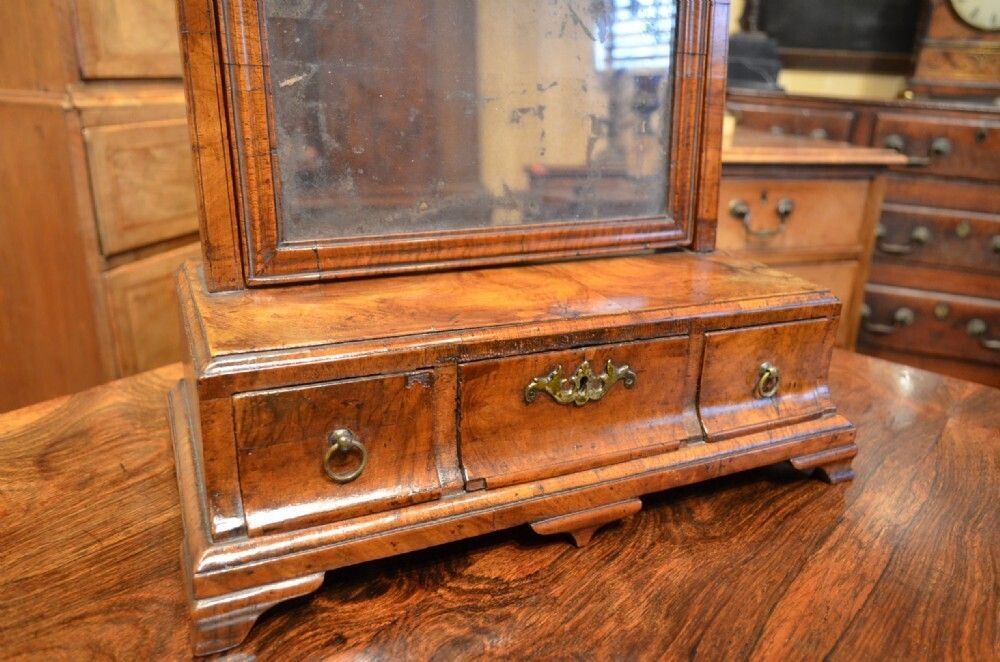 Early 18th Century Walnut Dressing Mirror. photo for sale