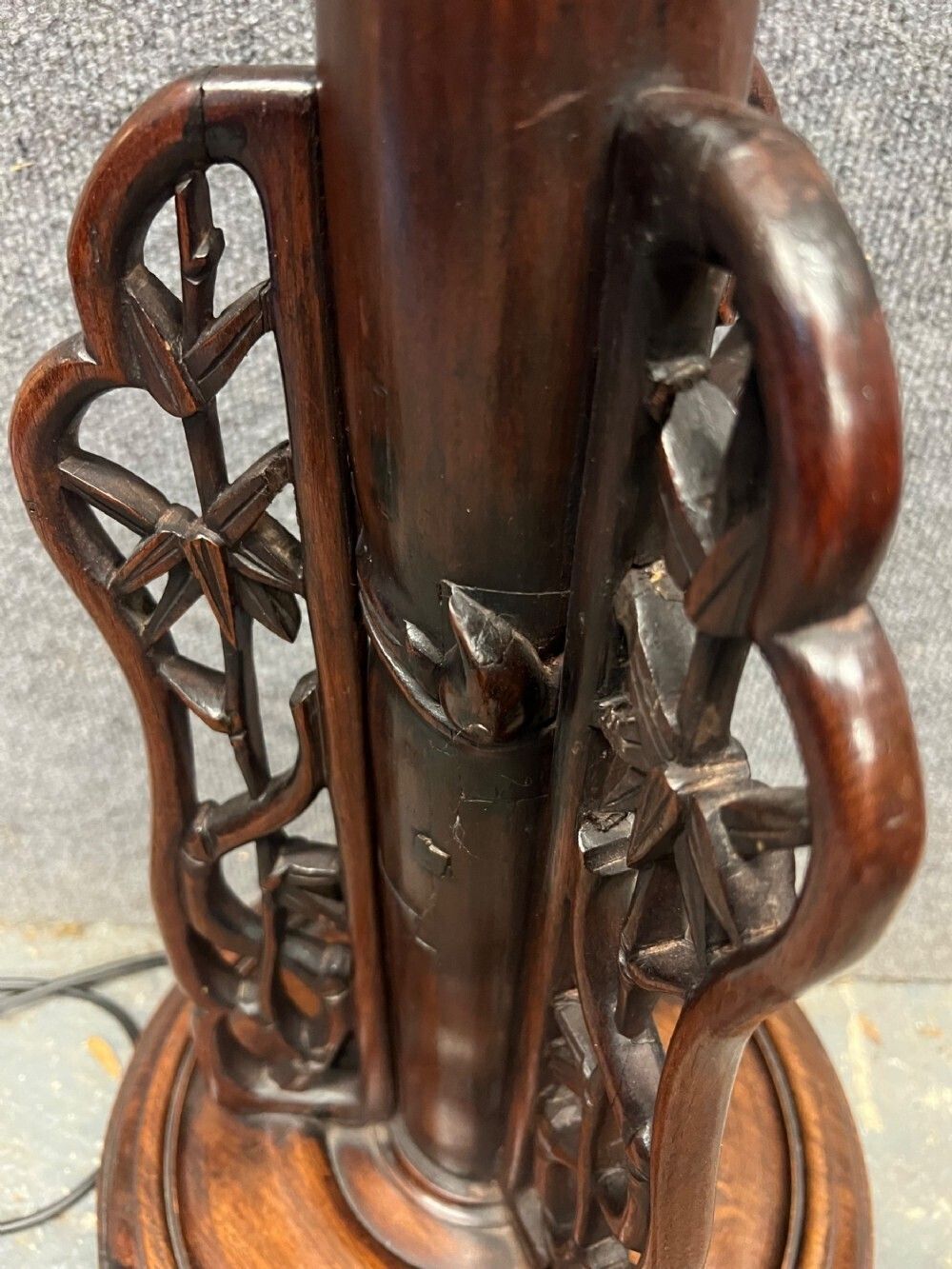 Chinese Standard Lamp, 1920s, Vintage photo Lighting