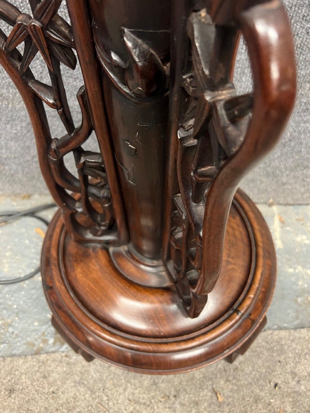 Chinese Standard Lamp, 1920s, Vintage photo 633.0