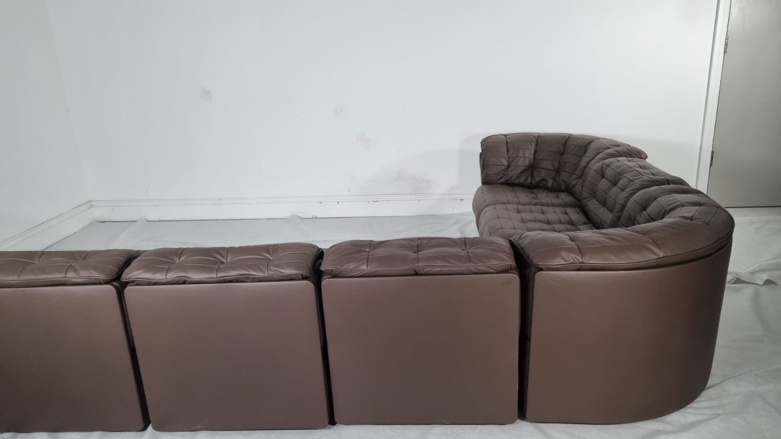 photo vinterior Desede Ds11 1970 Multi Configuration Modular Stunning Suite In Brown Leather