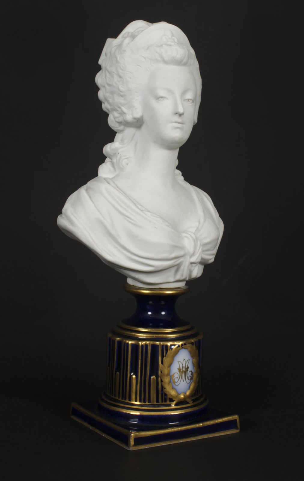 Antique Sevres  Bisque Porcelain Bust Marie Antoinette 19th C photo 1350.0