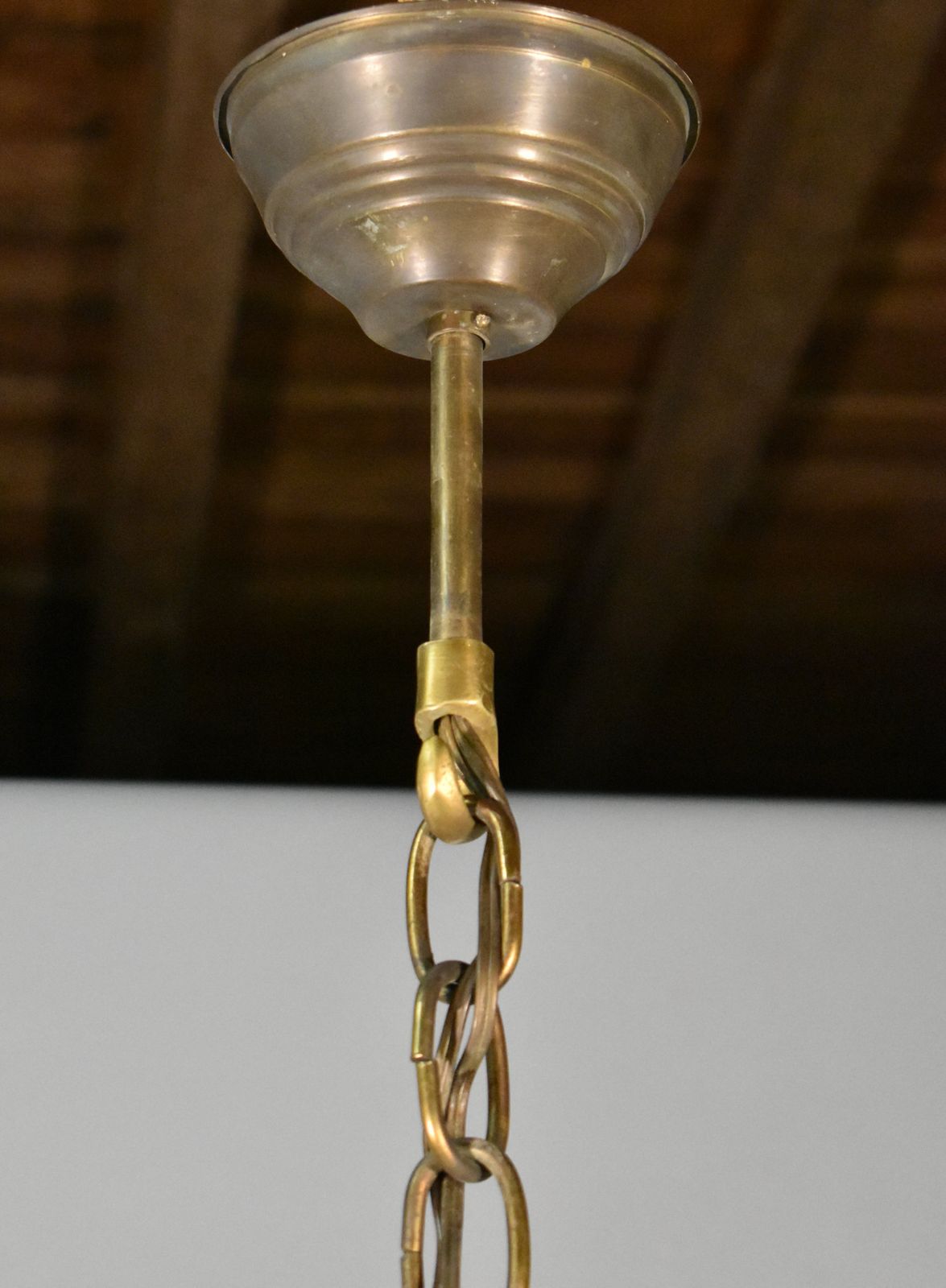 photo furniture Six Arm Antique Dutch Bronze Chandelier
