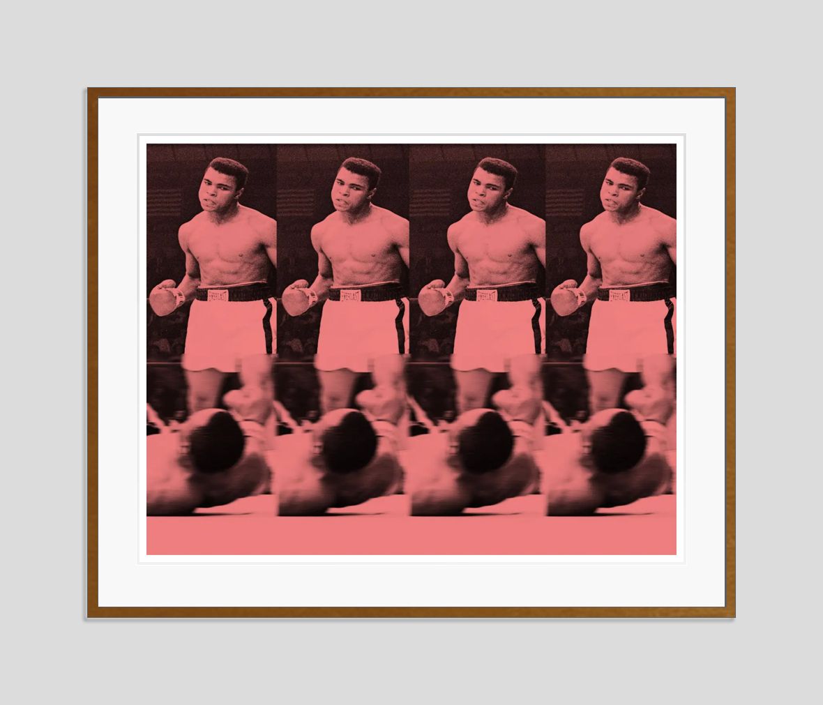 Batik 'Army Of Me' Signed Limited Edition Print Framed In Brown photo furniture