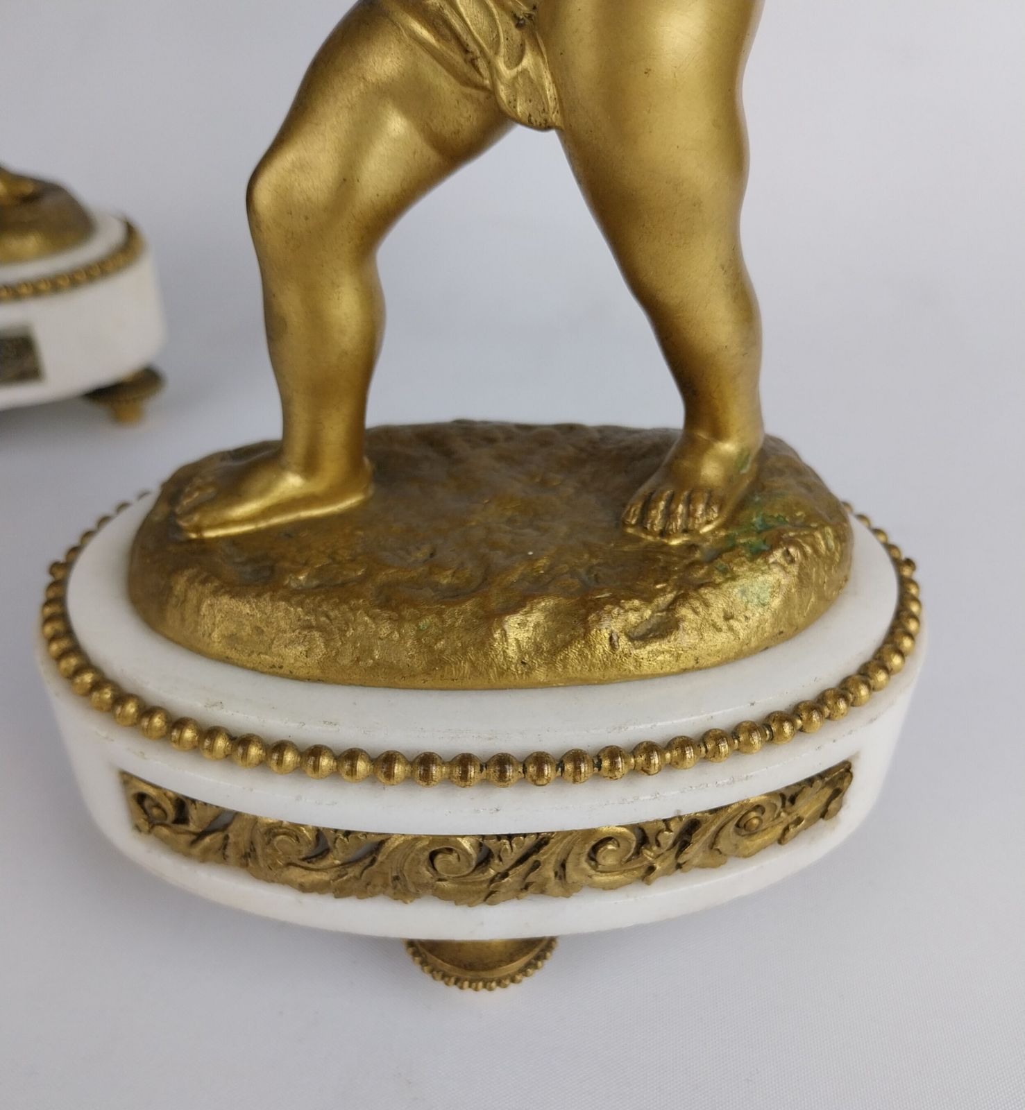 Pair Of Gilt Bronze Cherub Candlesticks photo 975.0