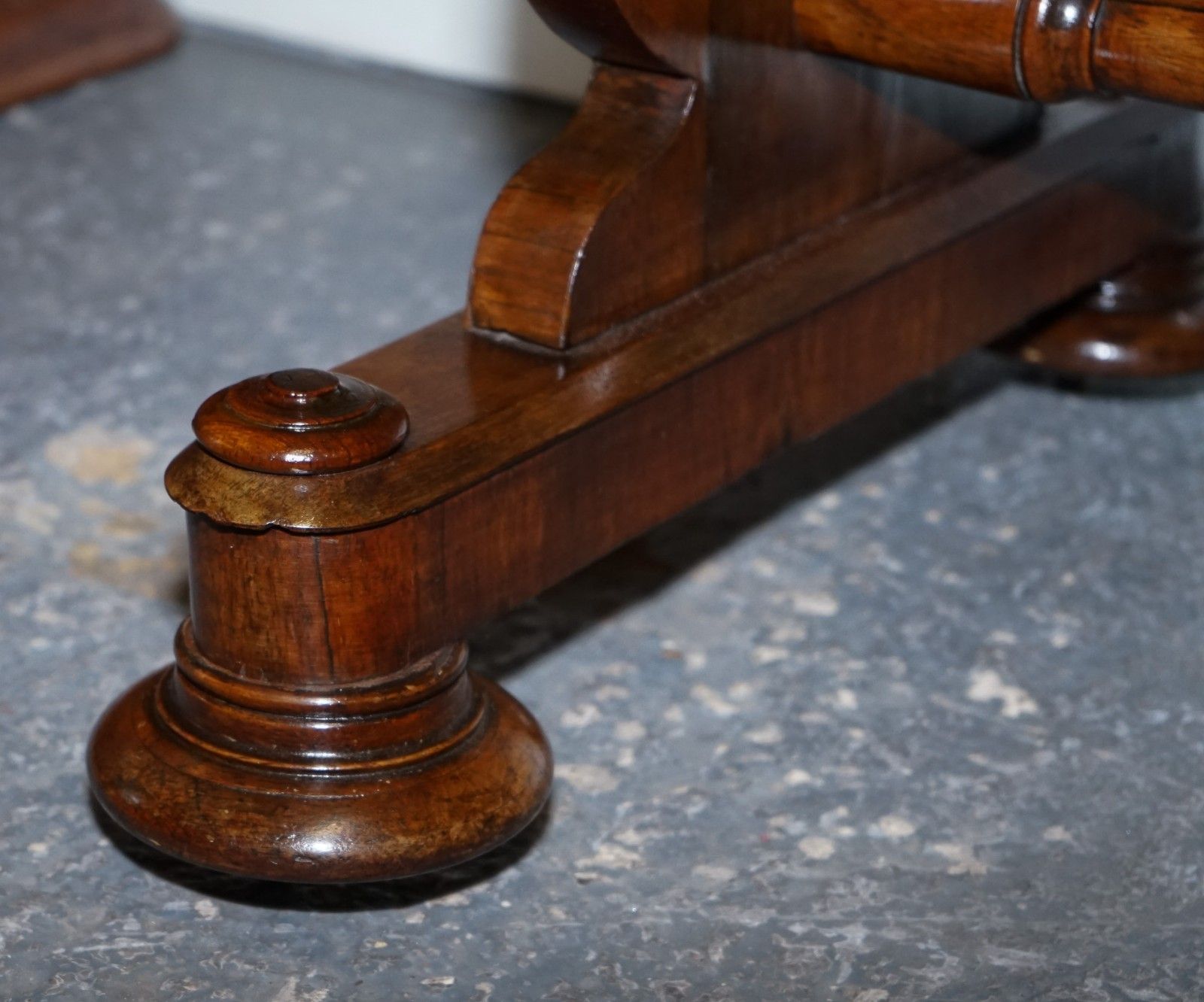 Fully Restored Antique Early Victorian Hardwood Library Writing Table photo vinterior