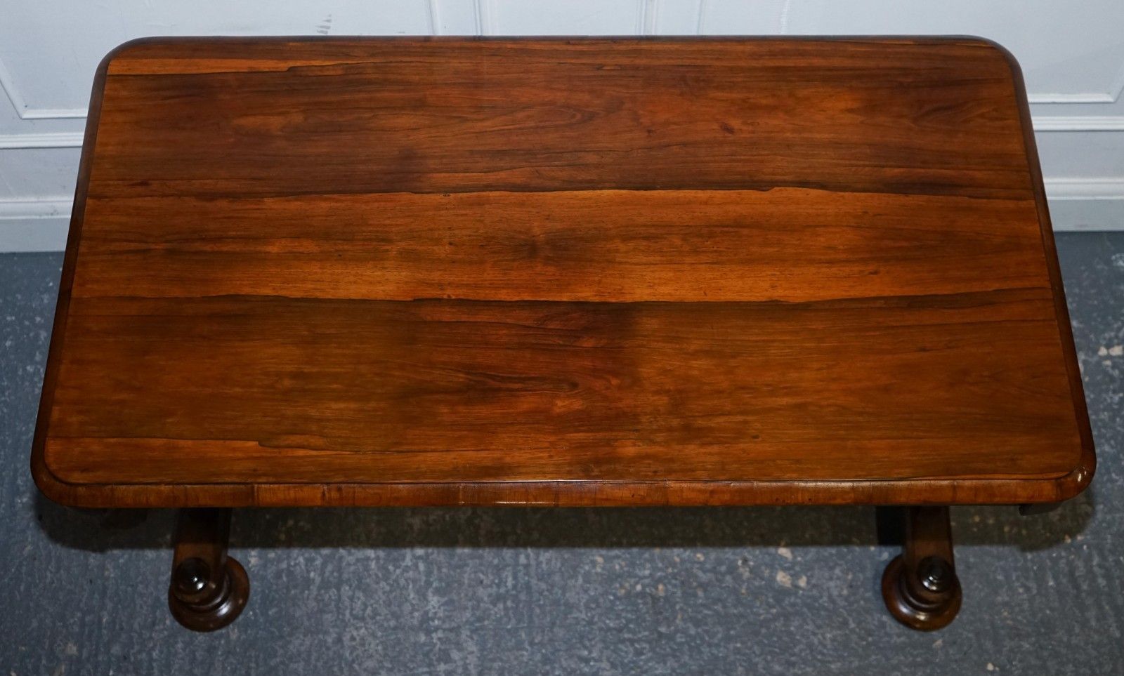 photo furniture Fully Restored Antique Early Victorian Hardwood Library Writing Table