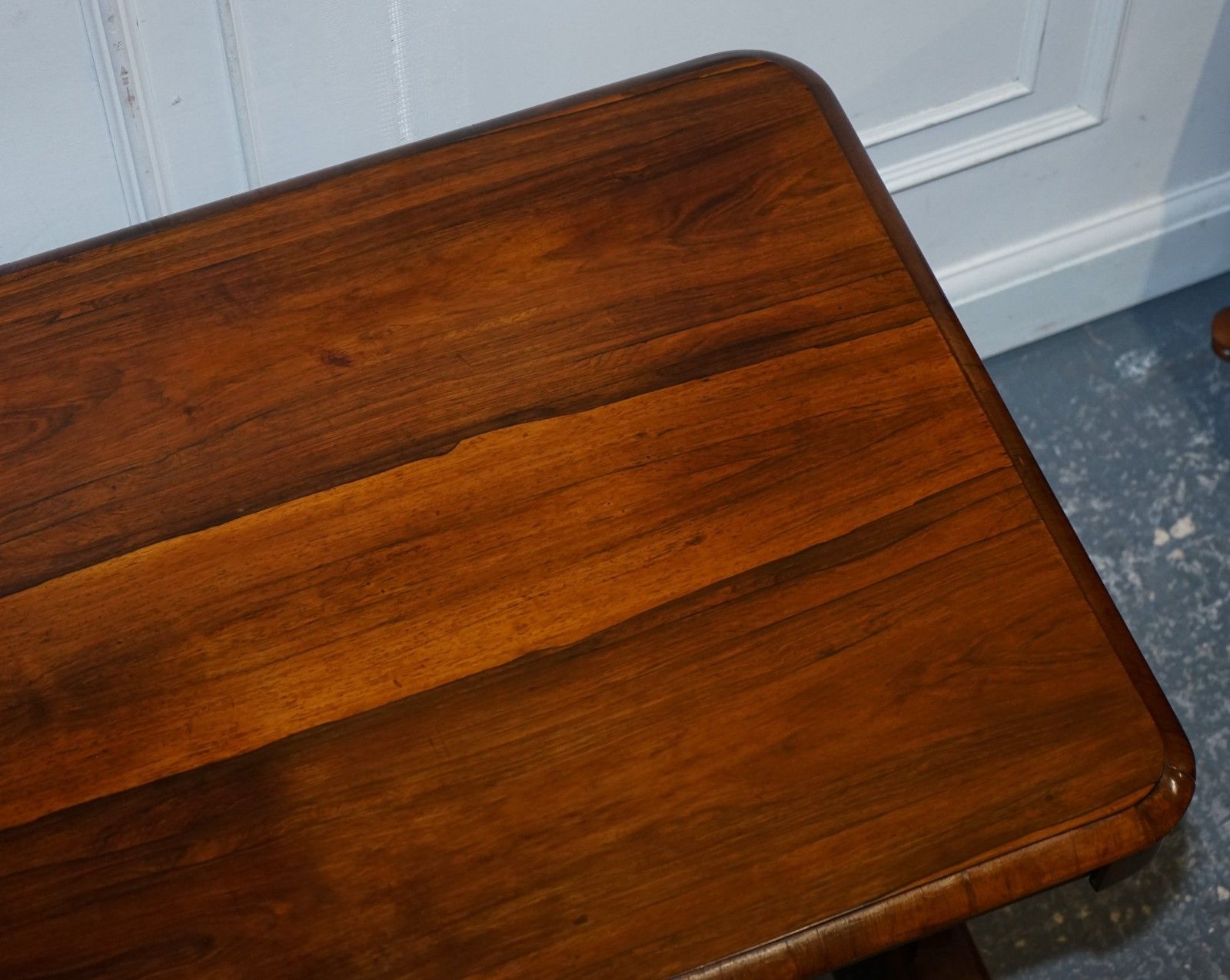 Furniture Fully Restored Antique Early Victorian Hardwood Library Writing Table photo
