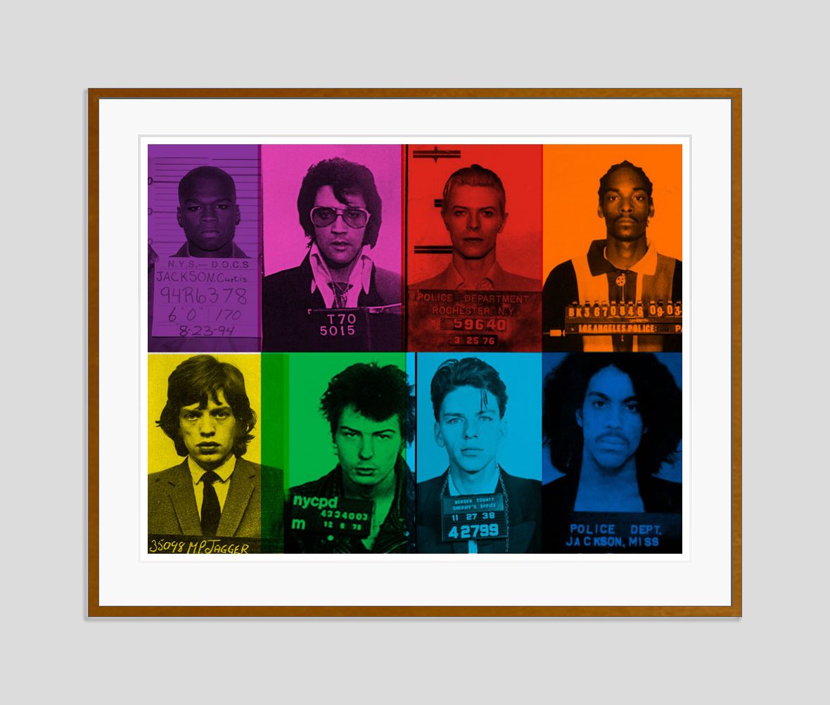 Batik 'Fun Loving Criminals' Signed Limited Edition Print Framed In Brown photo furniture