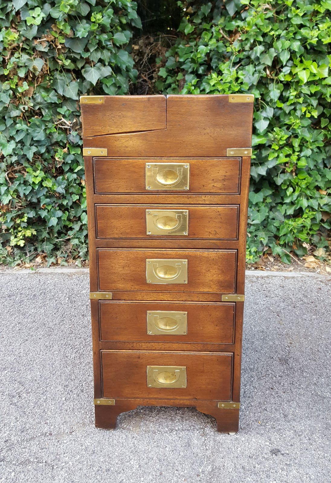photo furniture Bevan Funnell Campaign Oak Bureau Chest Of Drawers