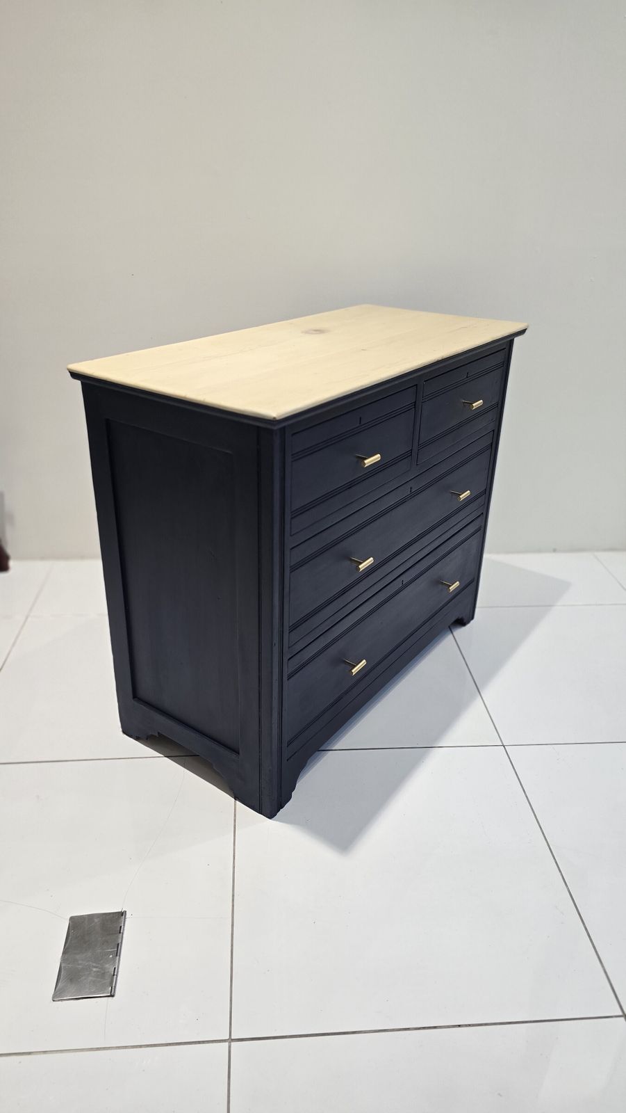 Furniture Chest Of Drawers In Oxford Navy With 4 Drawers photo