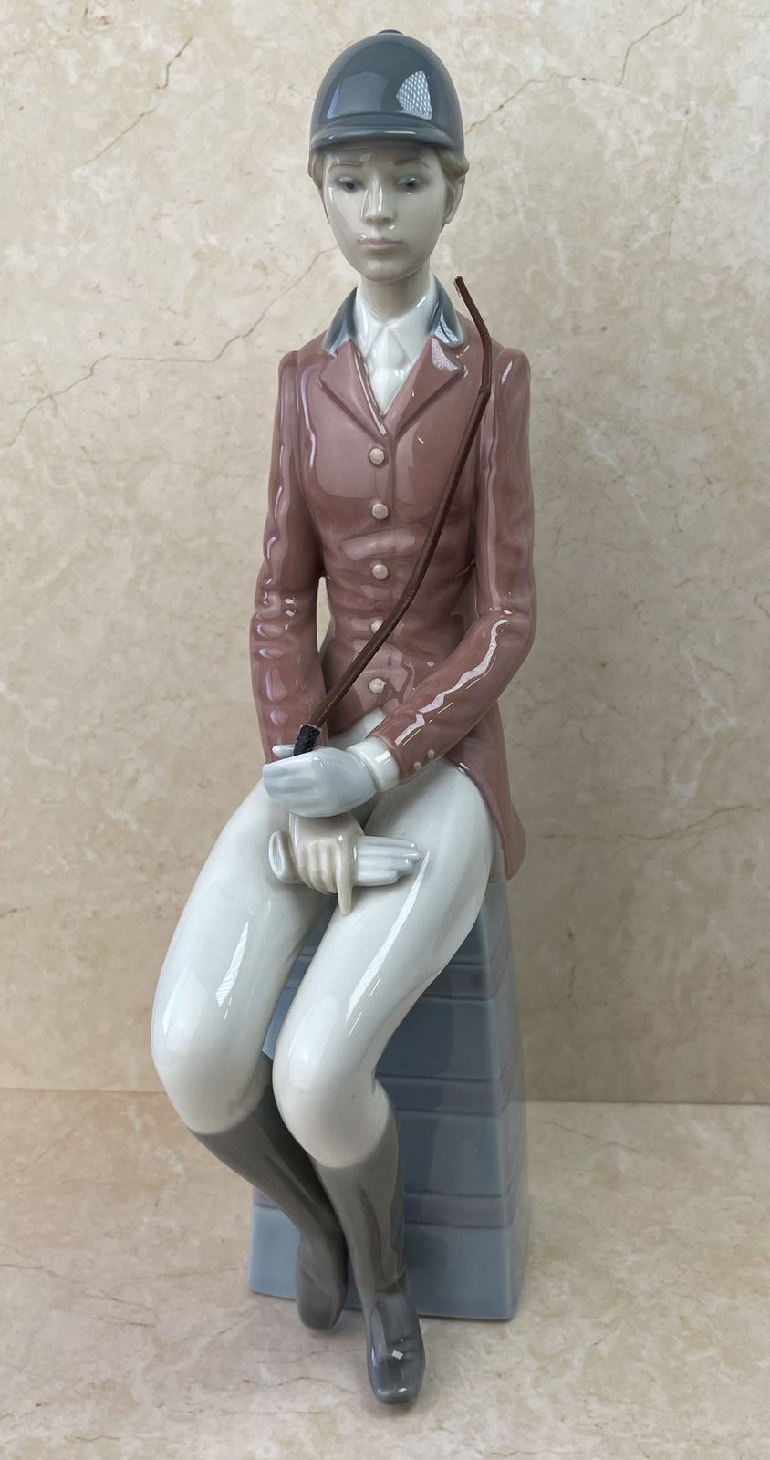 Retired Lladró Female Equestrian Porcelain Figurine