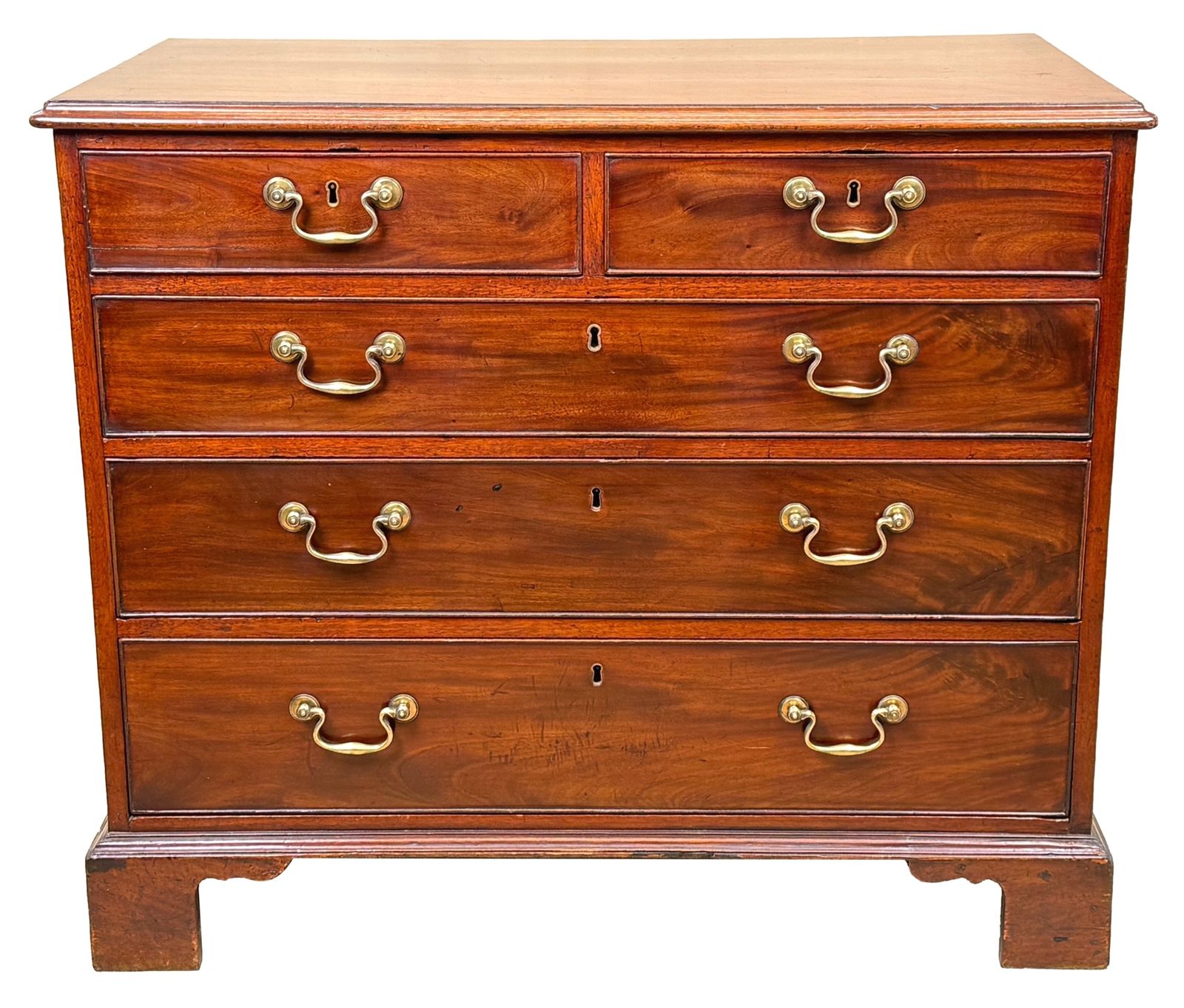 18th Century Chippendale Period Mahogany Chest Of Drawers (England, Circa 1760) photo vintage