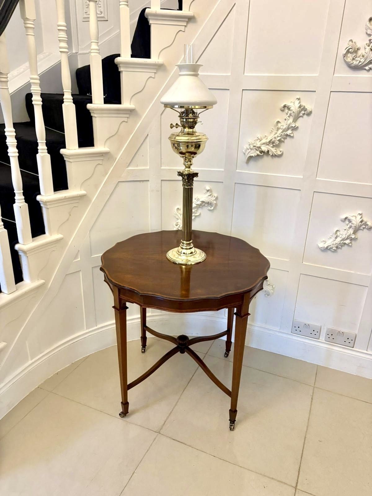Antique Early 20th Century Satinwood Inlaid Centre Table photo furniture