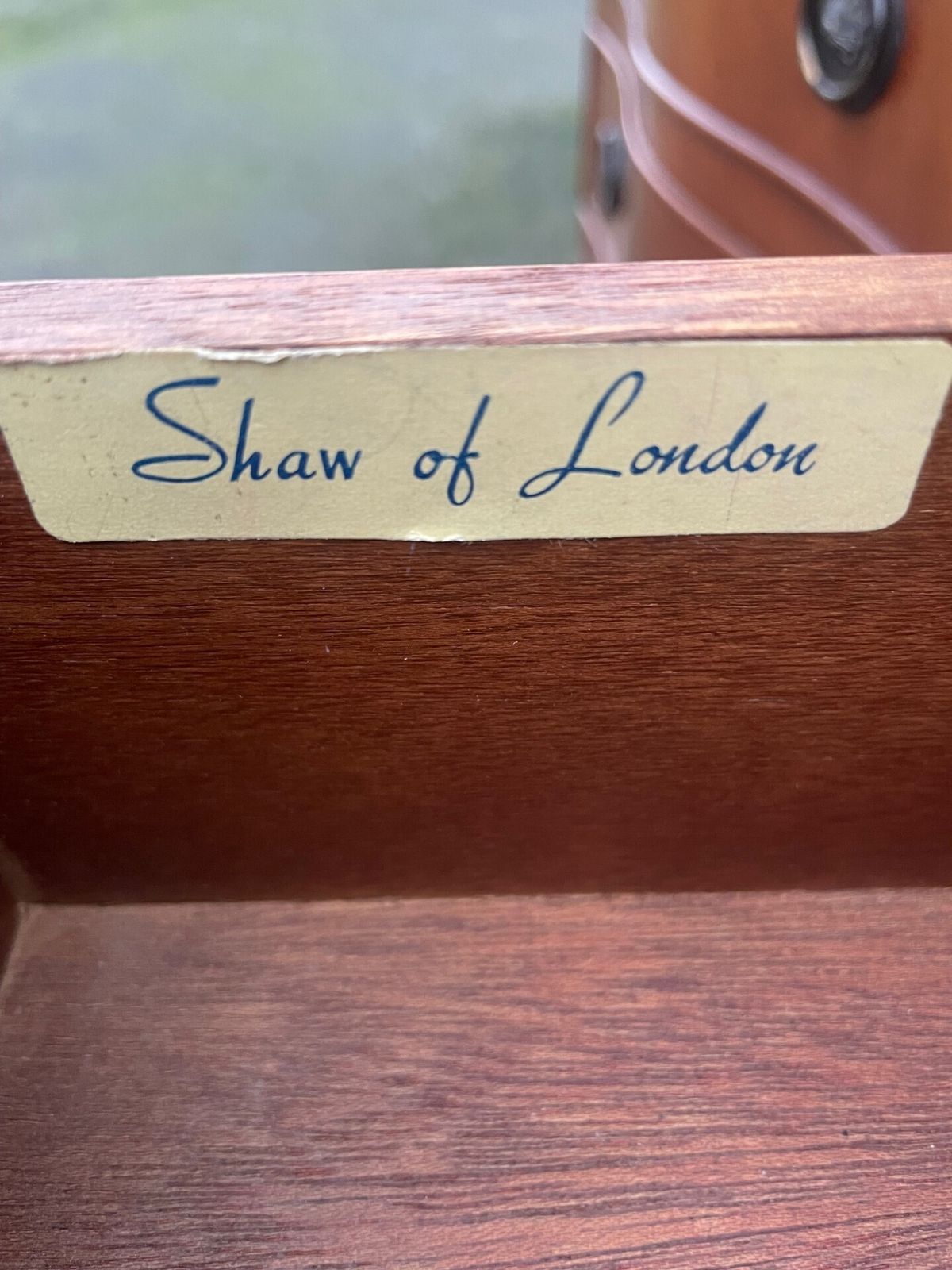 Furniture Pair Mahogany 4 Draw Bedside Chests Draws photo