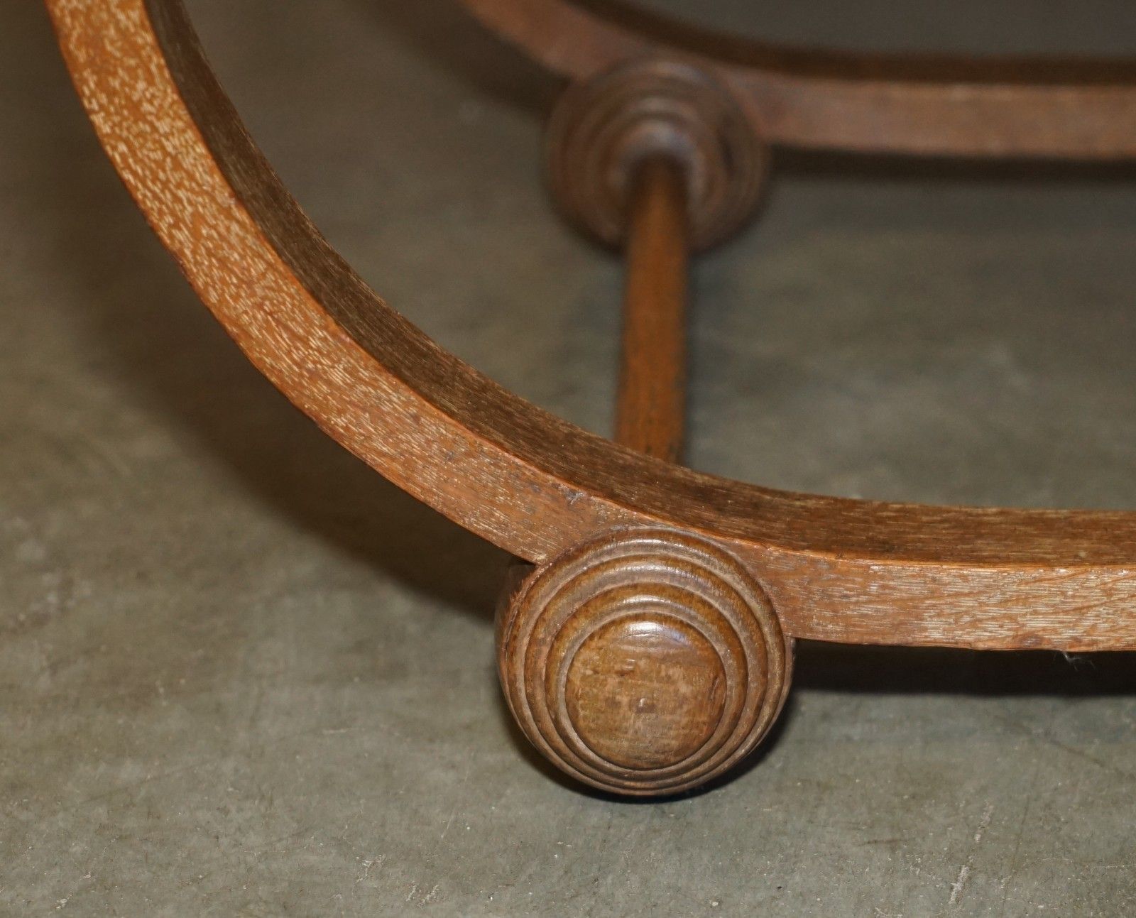 photo buy Art Deco Heals London Limed Oak Dressing Table & Stool Part Of A Large Suite