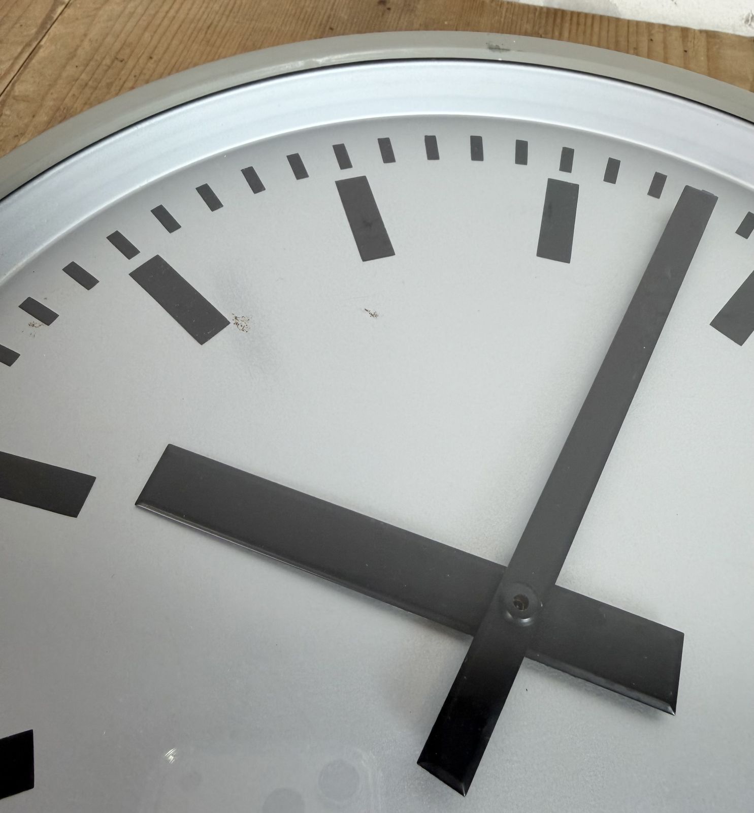 Home Decor Grey Industrial Station Wall Clock From Tcw , 1960 photo