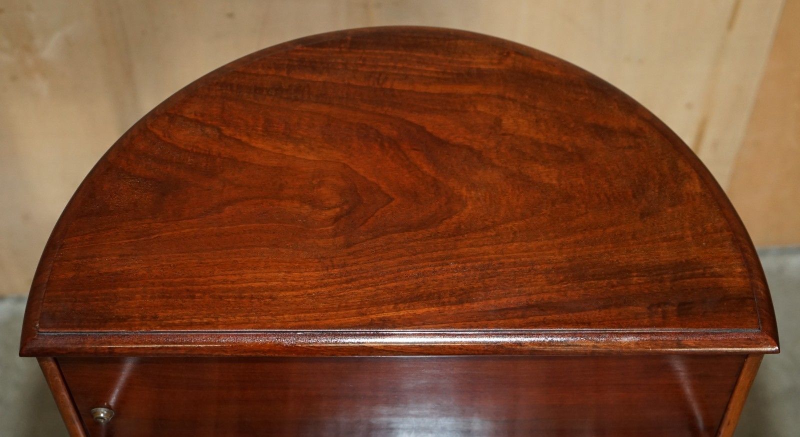 Furniture Antique Victorian 1880 Mahogany Cut Glass Crystal Spinning Drinks Cabinet Table photo
