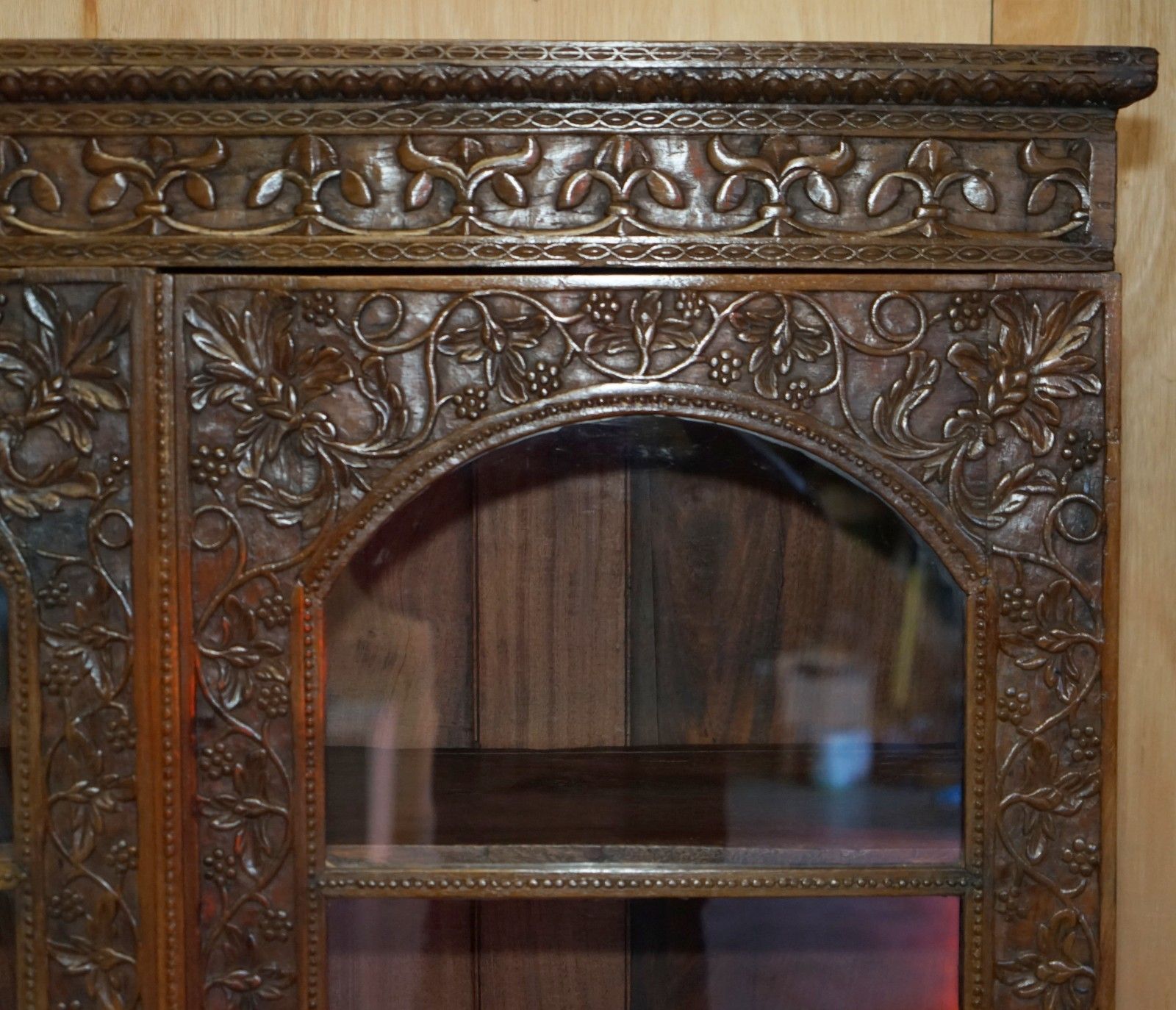 Antique 19th Century Colonial Anglo Indian Rosewood Bookcase On Chest Of Drawers photo buy