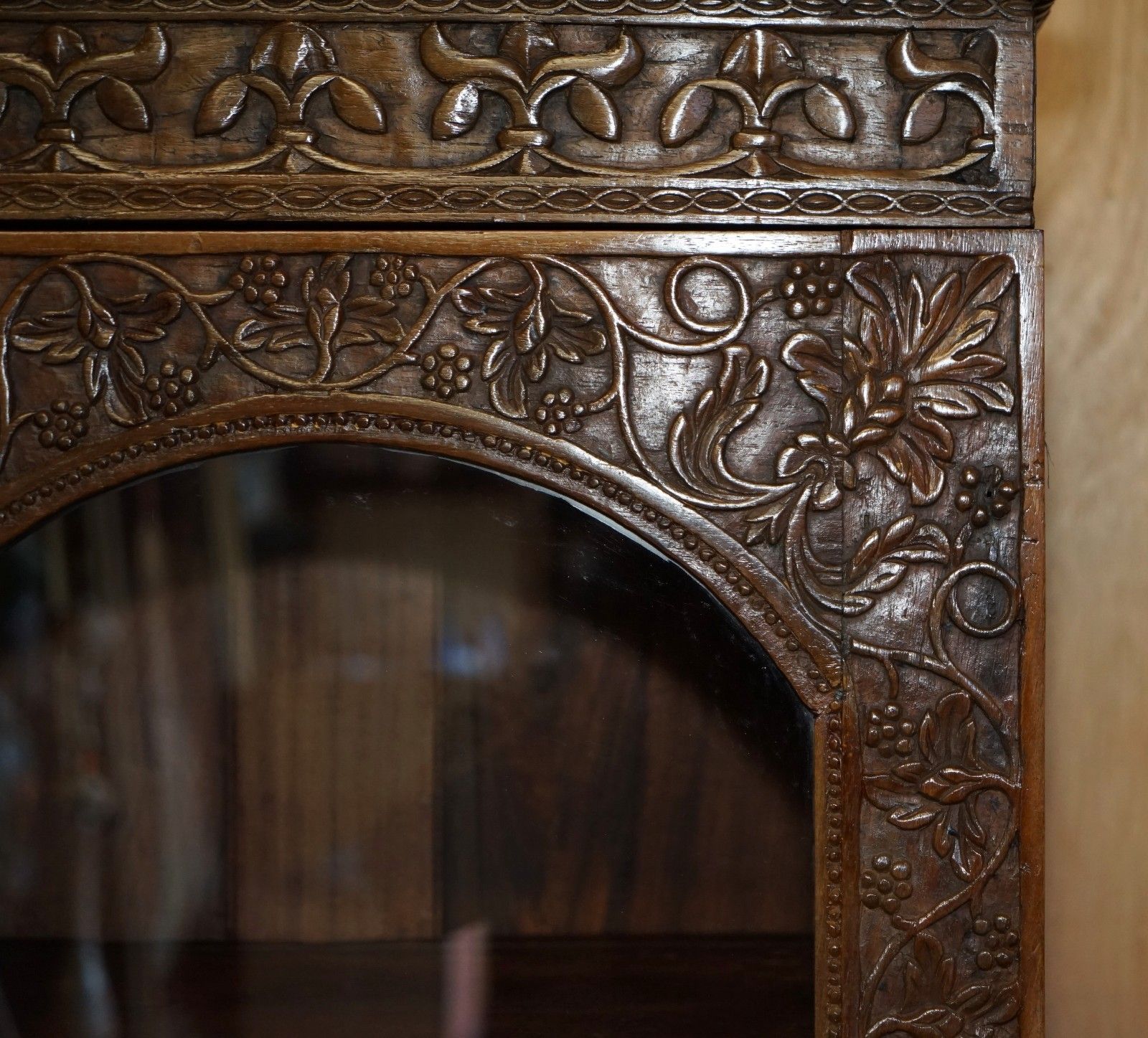 photo furniture Antique 19th Century Colonial Anglo Indian Rosewood Bookcase On Chest Of Drawers