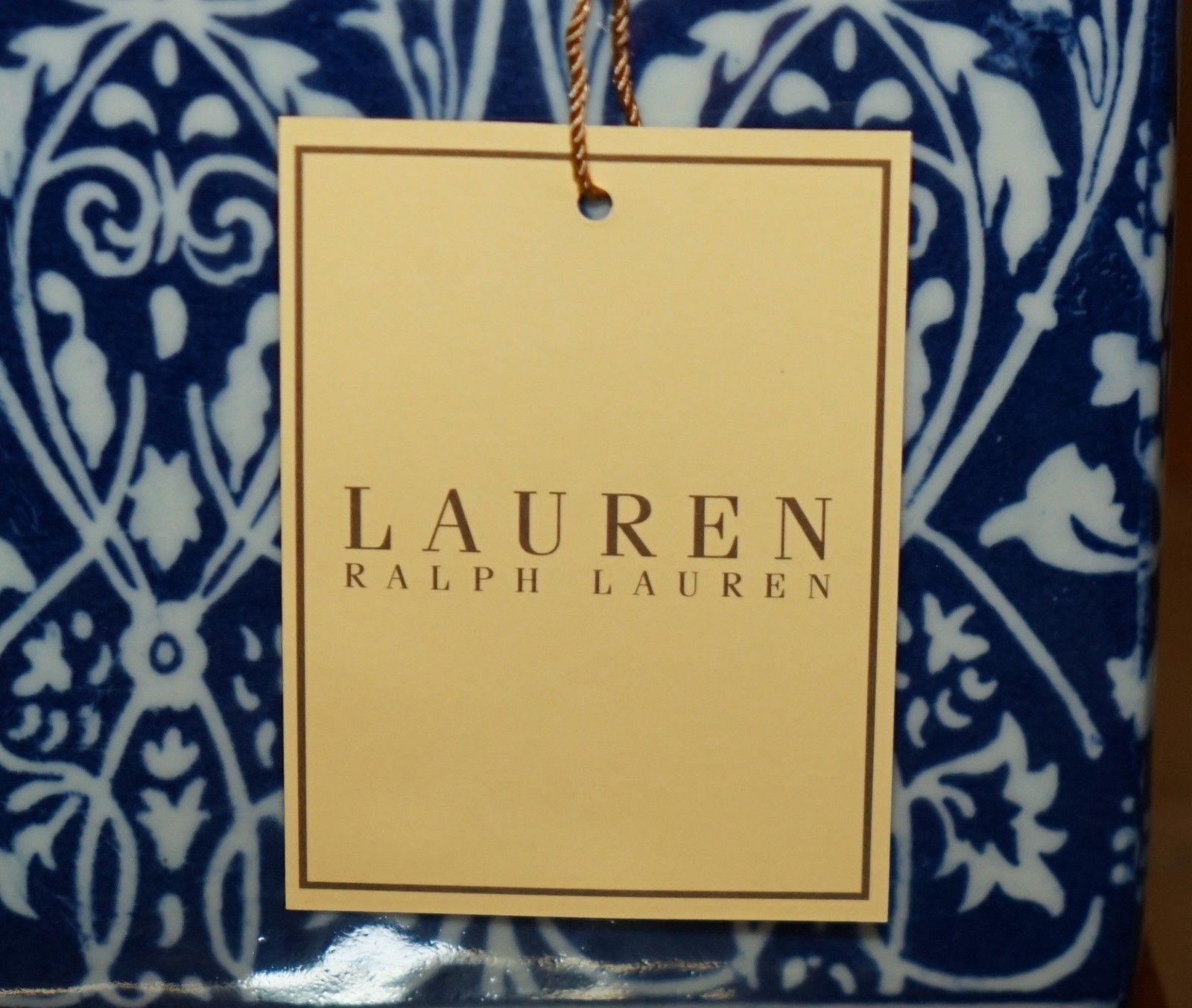 1 Of 8 Brand New In The Box Ralph Lauren Porcelain Cobalt Vineyard Table Lamps photo 495.0