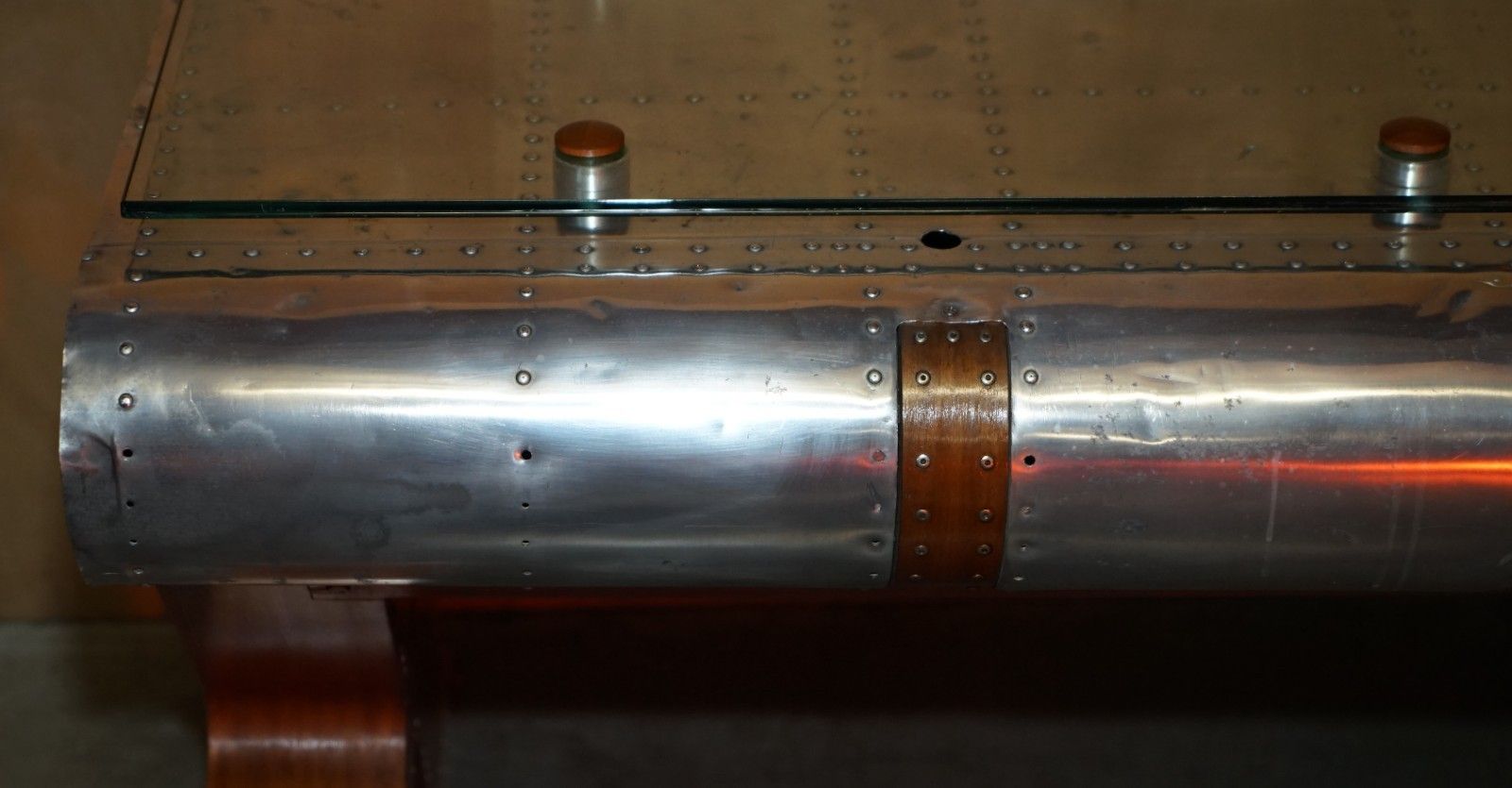 Original Stamped Giancarlo De Astis T 28 A Trojan Aeroplane Wing Aviator Desk photo buy