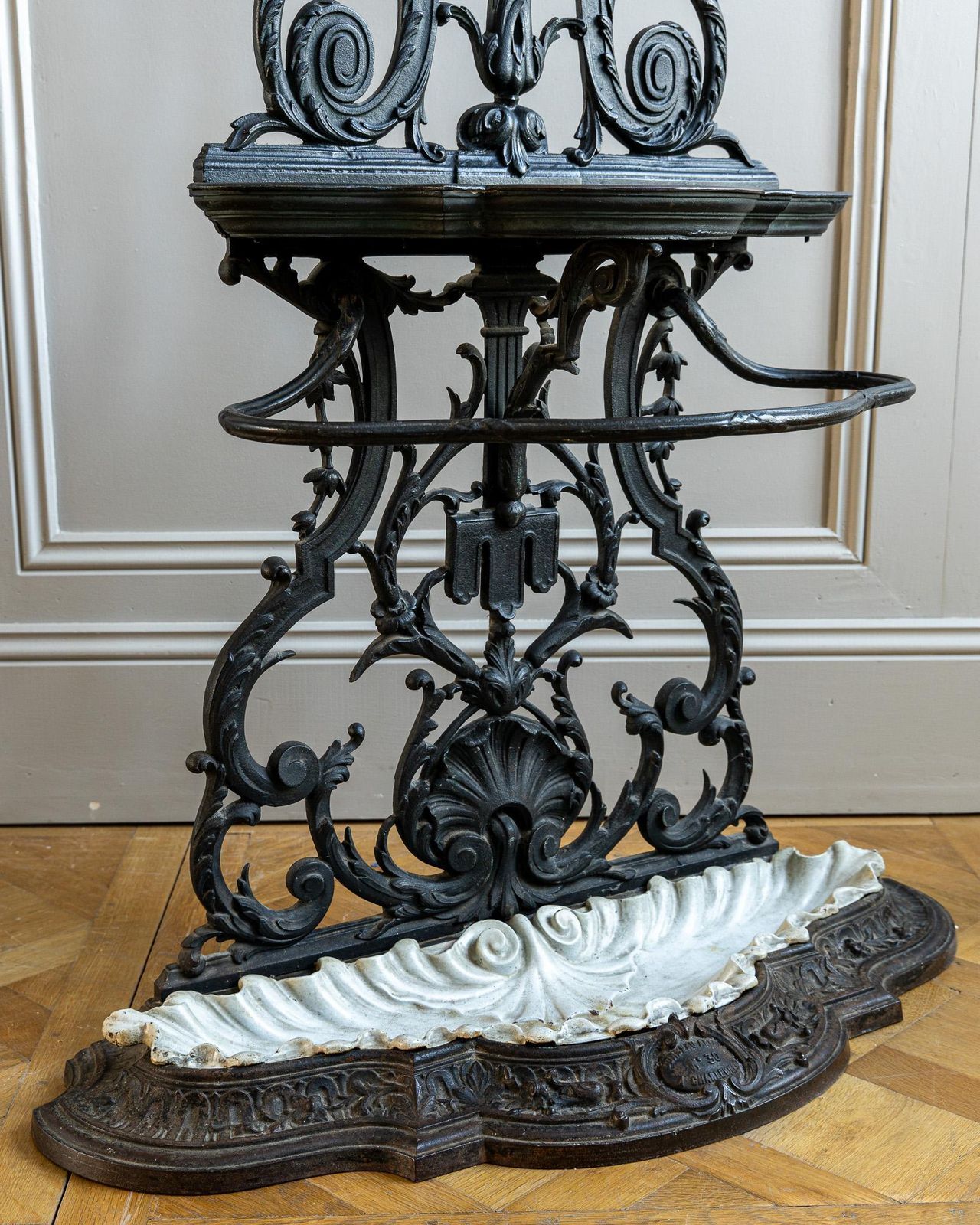 Art Nouveau Cast Iron Hall Tree (Model No. 30) By Corneau Frères photo vinterior