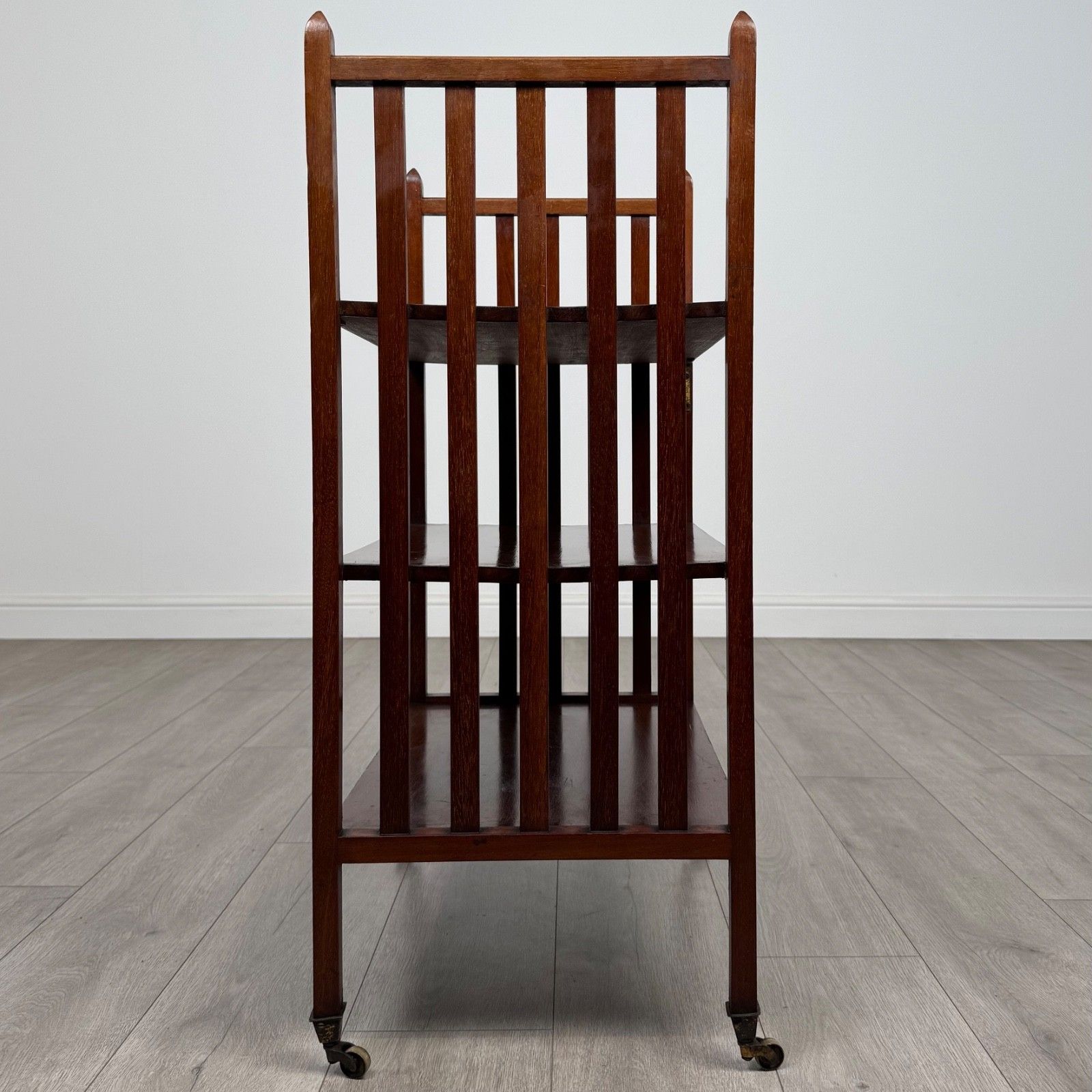 Antique 20th Century Mahogany Bookcase With Unique Design photo vinterior