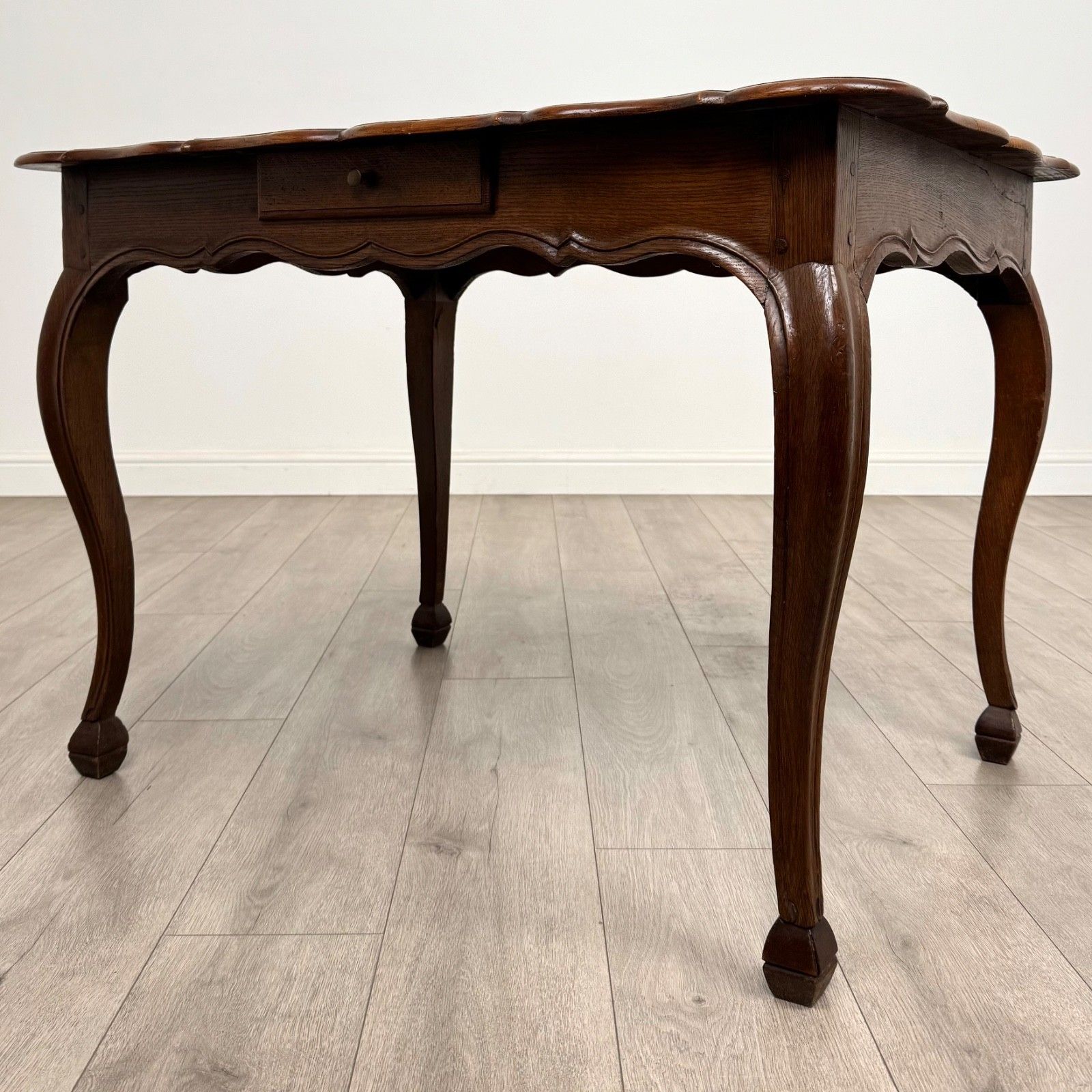 Antique 20th Century Deep French Writing Table In Oak photo furniture