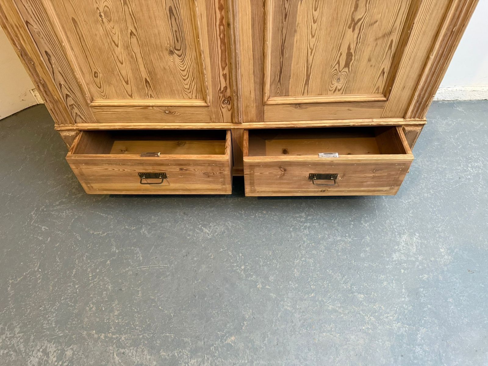 photo for sale A Mint Clean Arched Victorian Pine Knockdown Wardrobe To Wax/Paint
