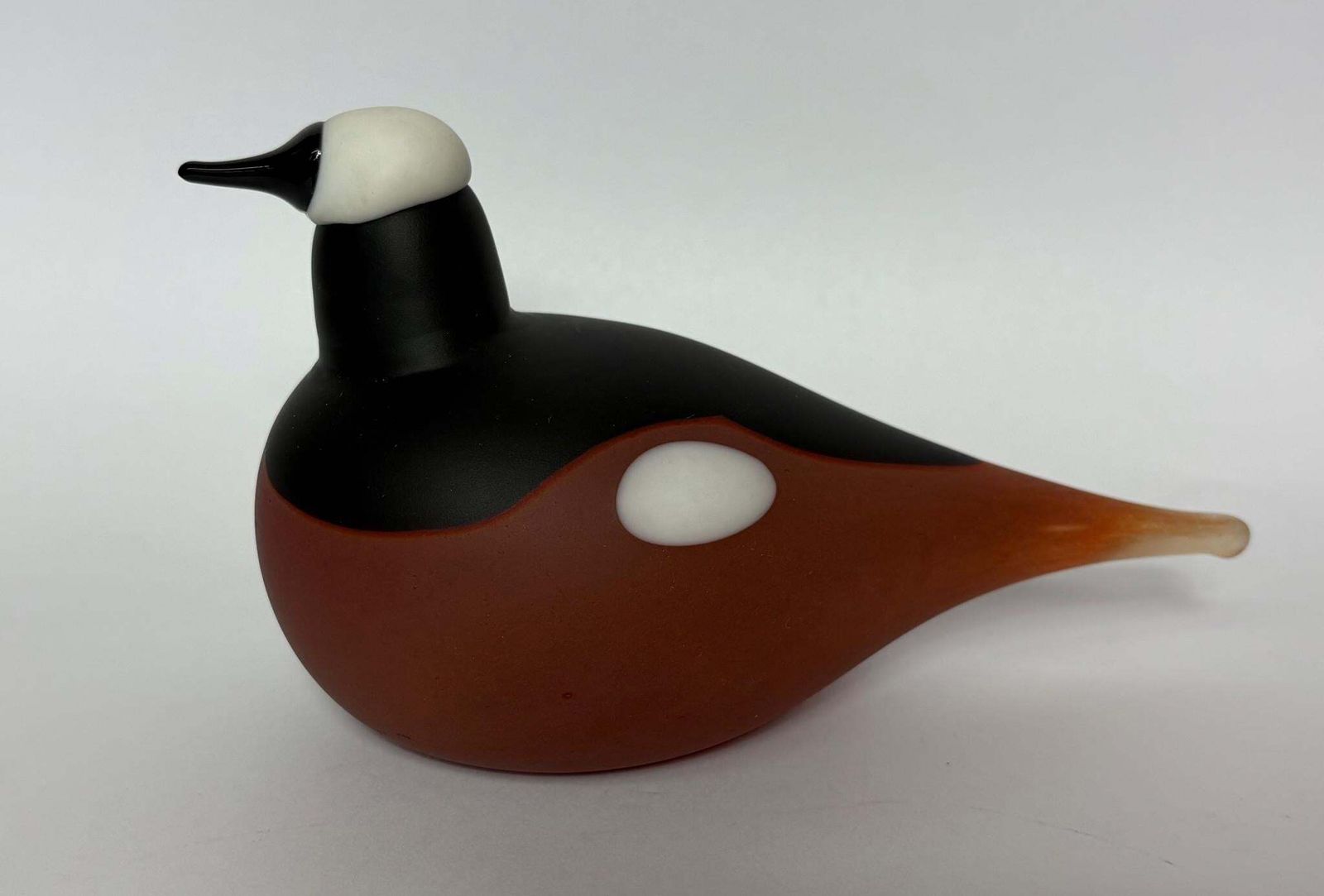 Vintage Iittala Finland Glass Bird “Mountain Redstart”, After Oiva Toikka – 18 Cm