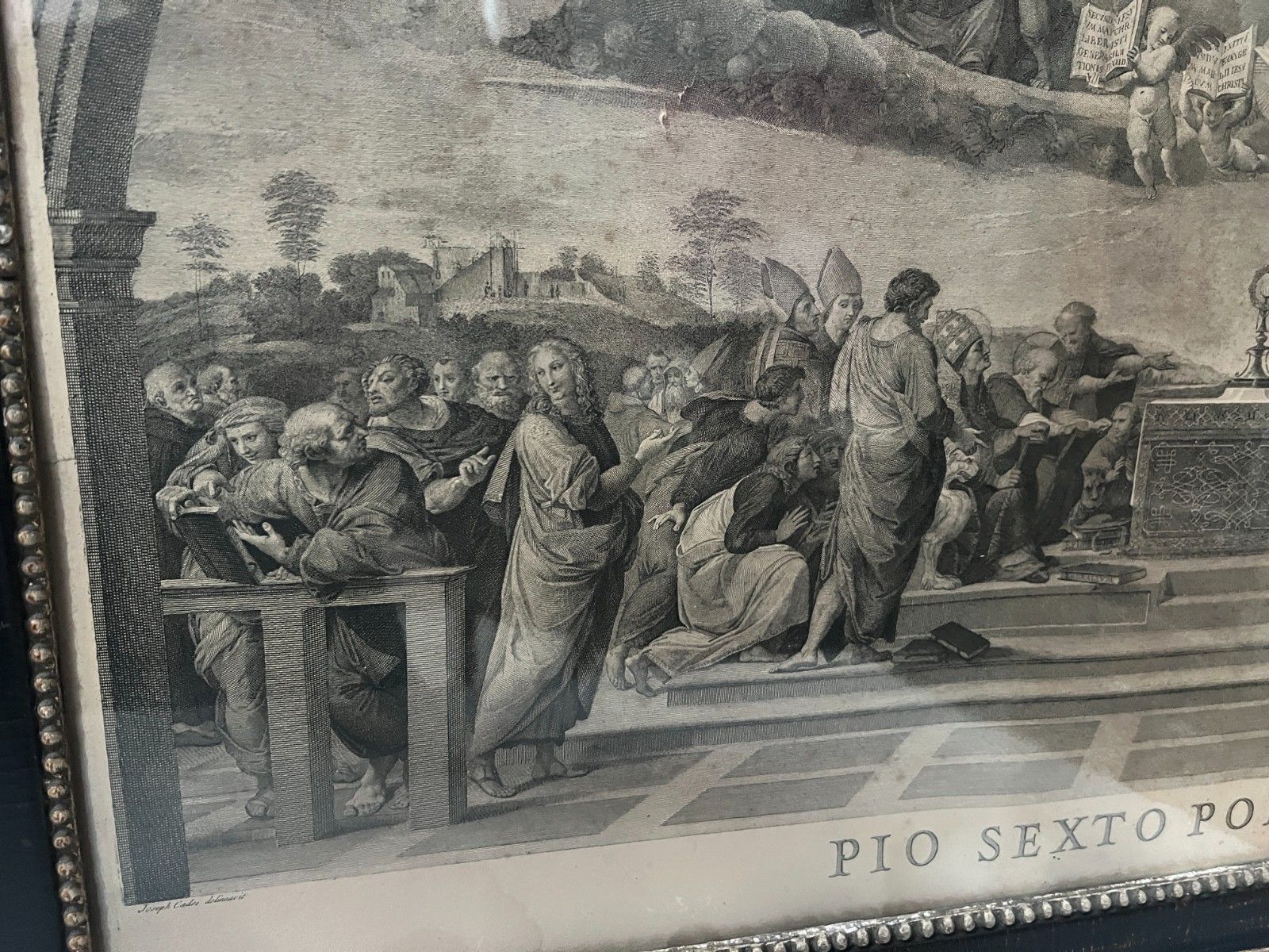 Pair Of 19th Century Glass Framed Engravings photo Art