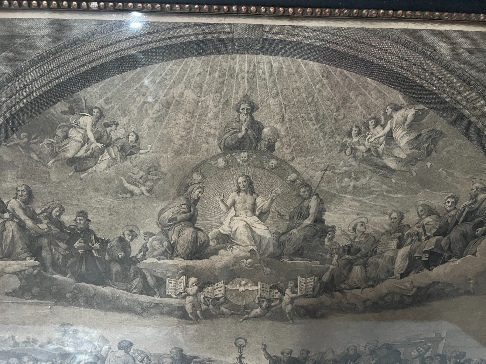 photo furniture Pair Of 19th Century Glass Framed Engravings