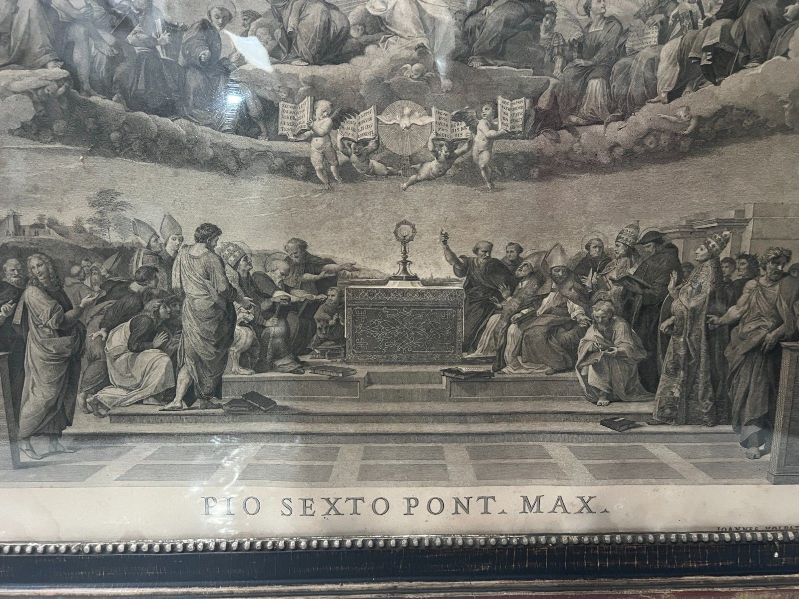 photo for sale Pair Of 19th Century Glass Framed Engravings