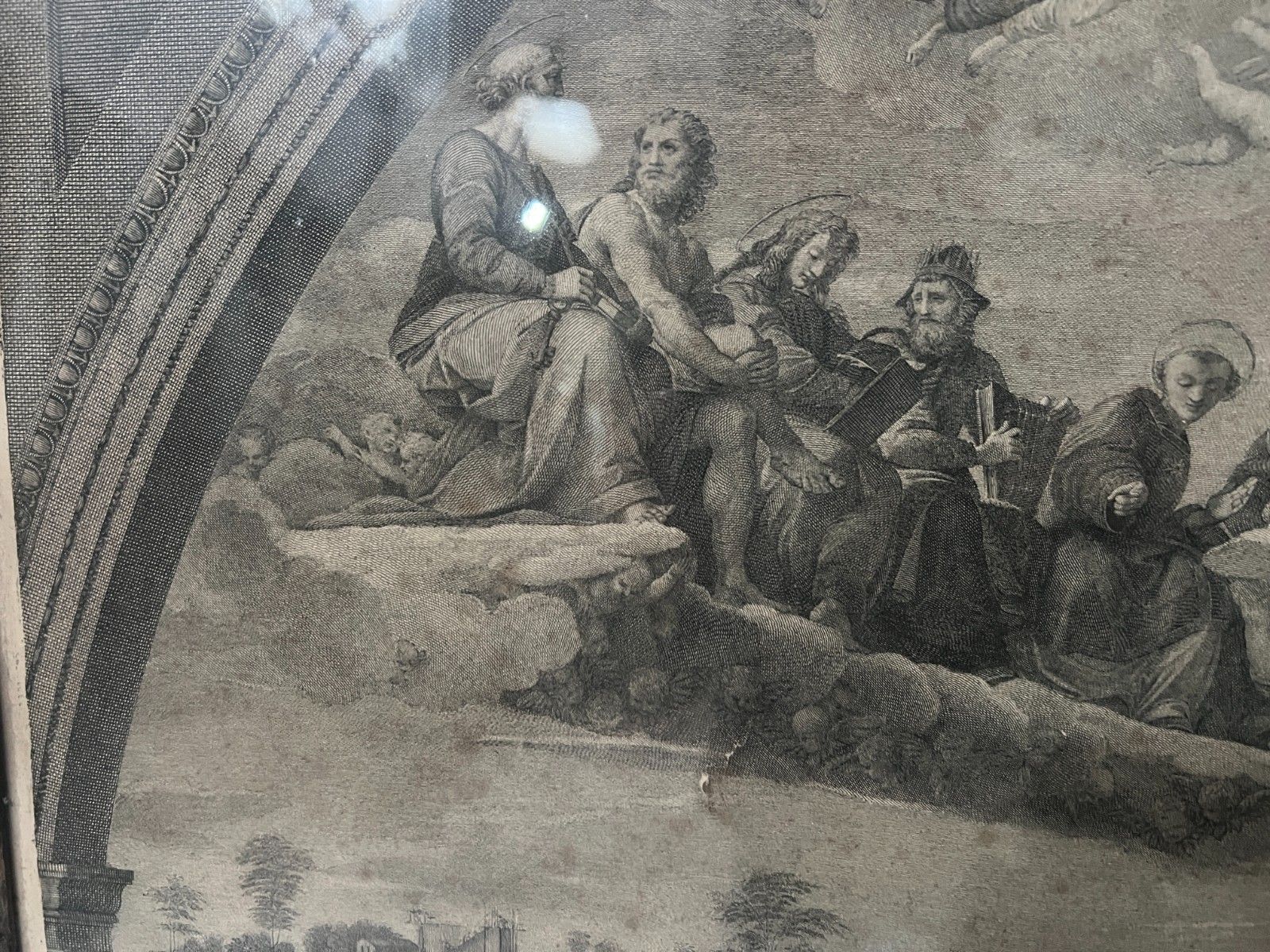photo vinterior Pair Of 19th Century Glass Framed Engravings