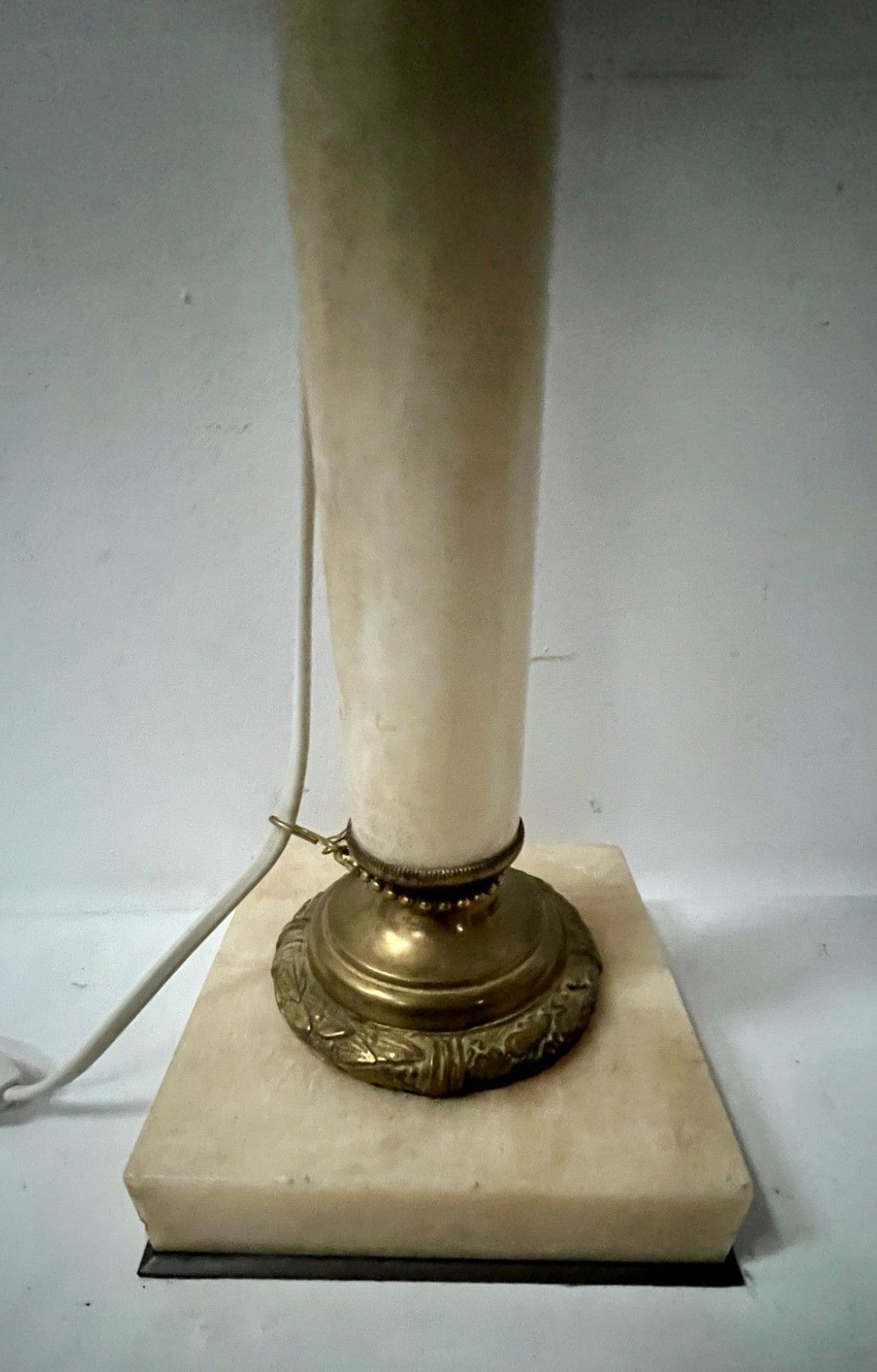 19th Century Marble And Bronze Oil Lamp Stand photo buy