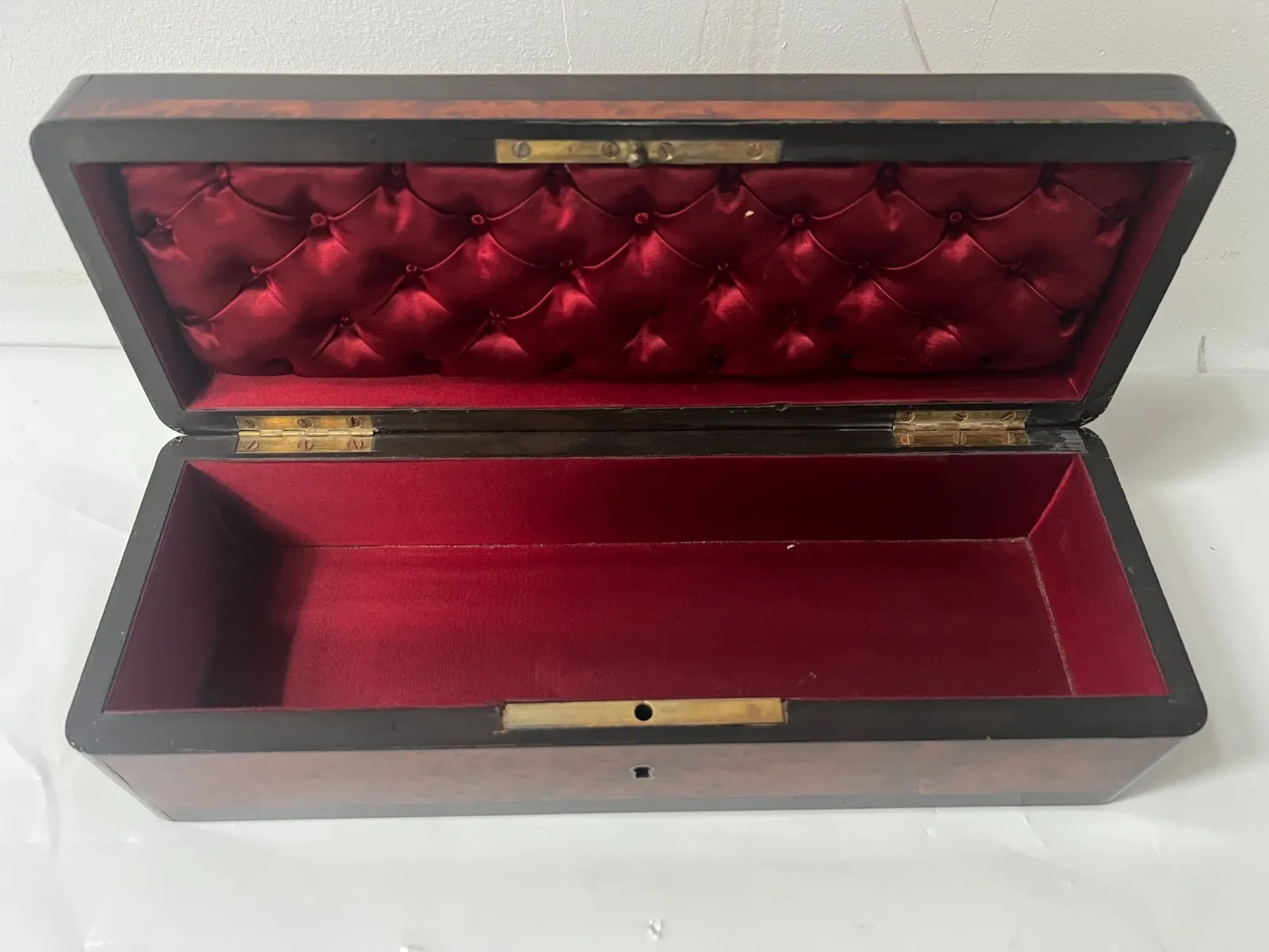 Glove Box In Thuya Magnifying Glass Napoleon III Marquetry Ball 19th Century photo 258.75