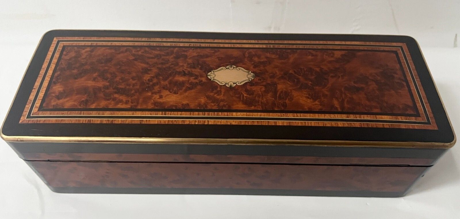 photo furniture Glove Box In Thuya Magnifying Glass Napoleon III Marquetry Ball 19th Century
