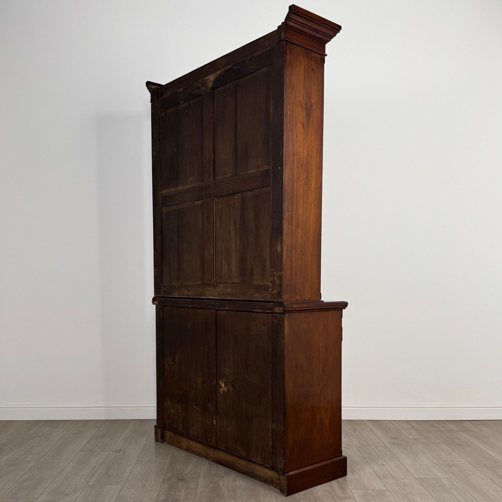 Antique 20th Century Fine Quality Bookcase In Mahogany photo vintage