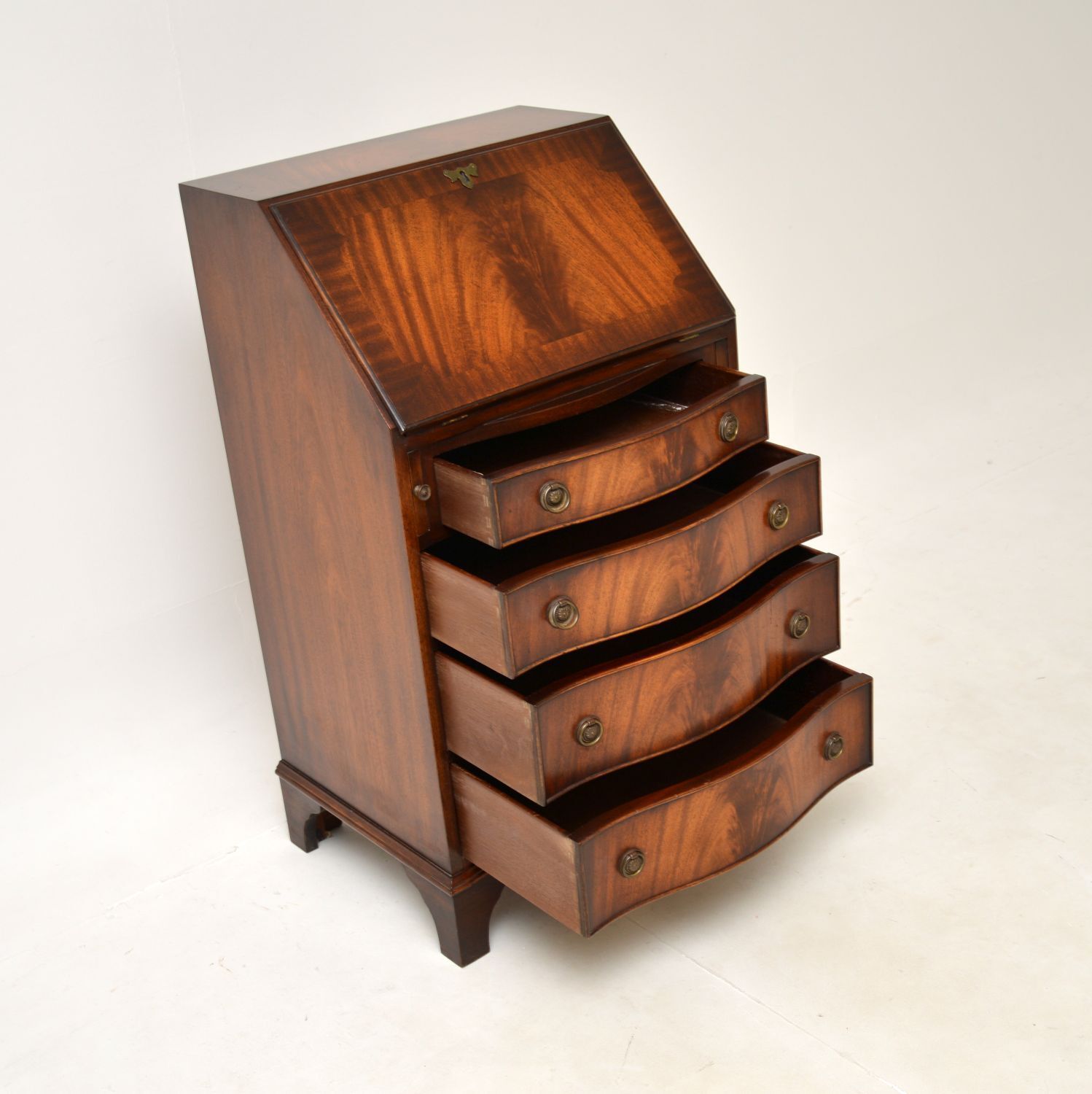 photo furniture Antique Georgian Style Mahogany Writing Bureau
