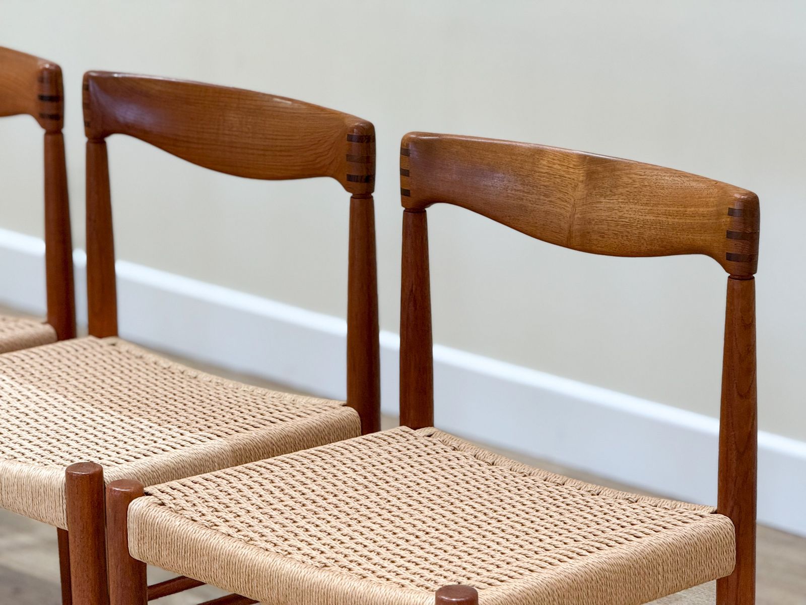 Set Of Six Bramin Chairs In Paper Cord (By Henry Walter Klien) photo furniture