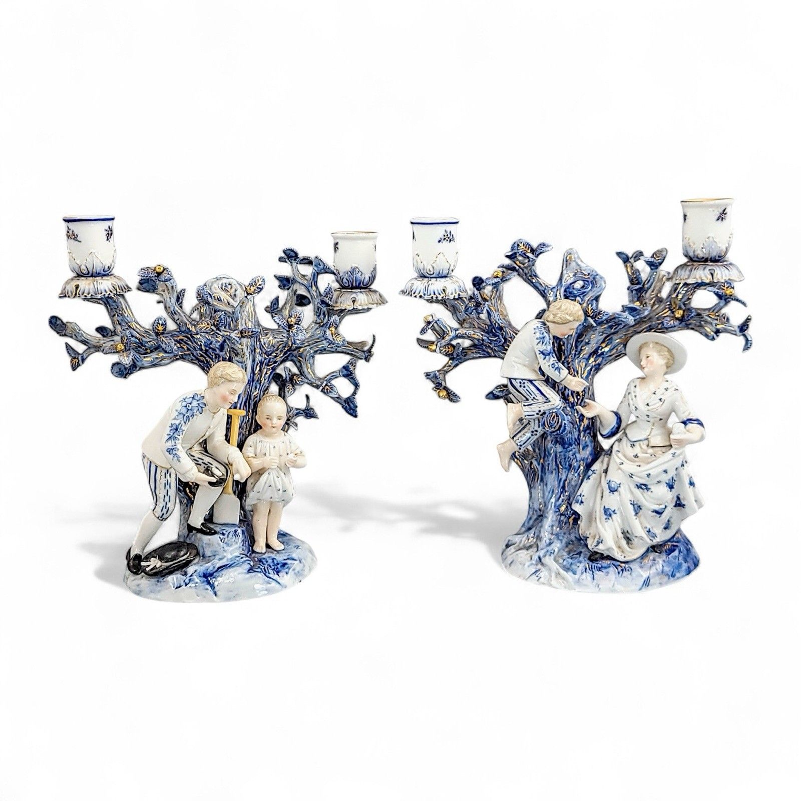 Ernst Bohne & Söhne, Rudolstadt — Pair Of Figural Candelabra, C. 1878