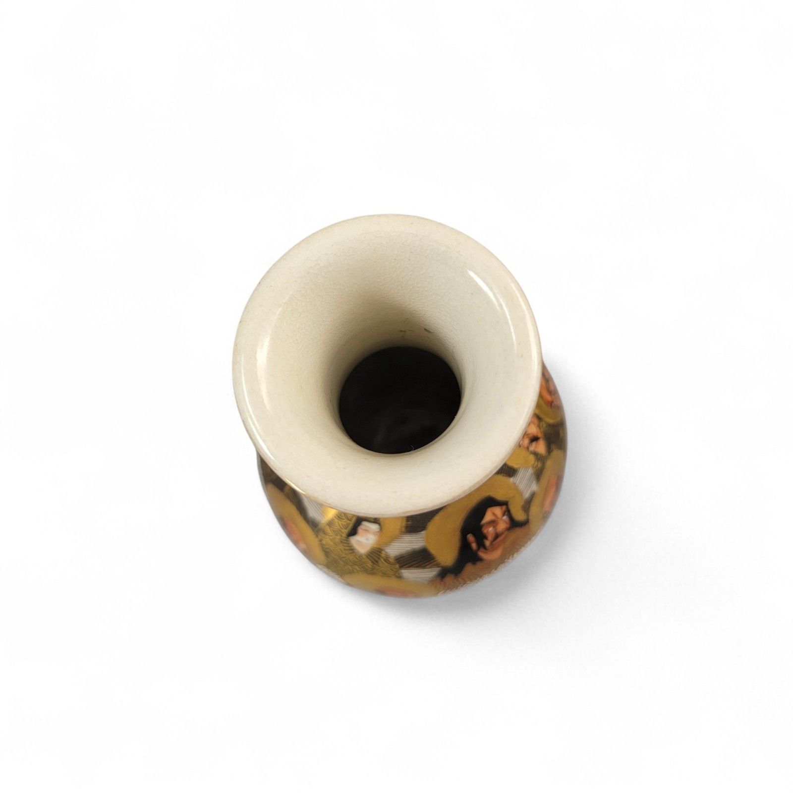 photo furniture Antique Japanese Satsuma Gilt Vases Pair, Kyoto Arhats Design, C. 1890–1910