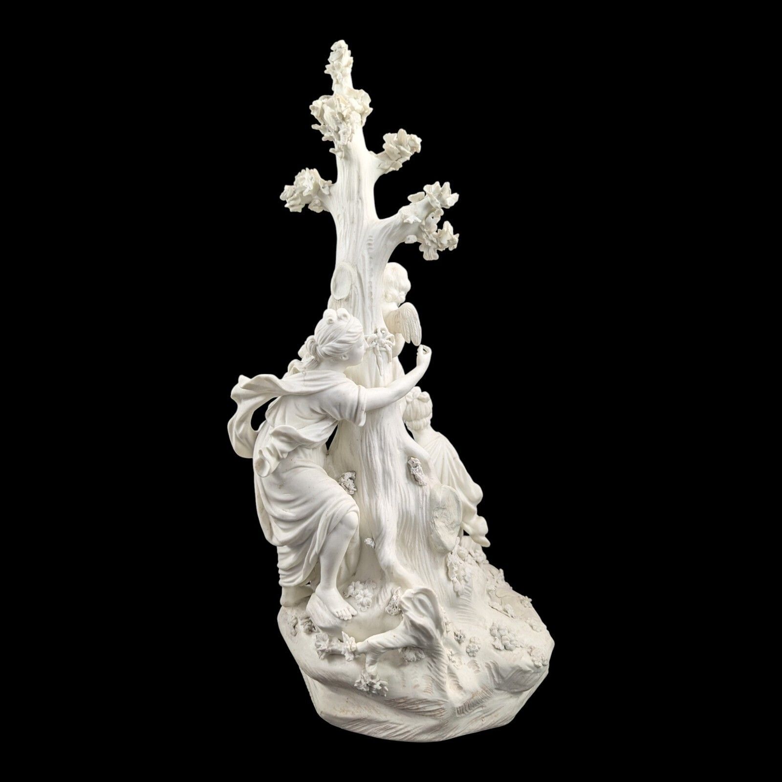 Antique Georgian Derby Parian Biscuit ‘Three Graces & Cupid’ C.1775–85 — Rare photo Home Decor