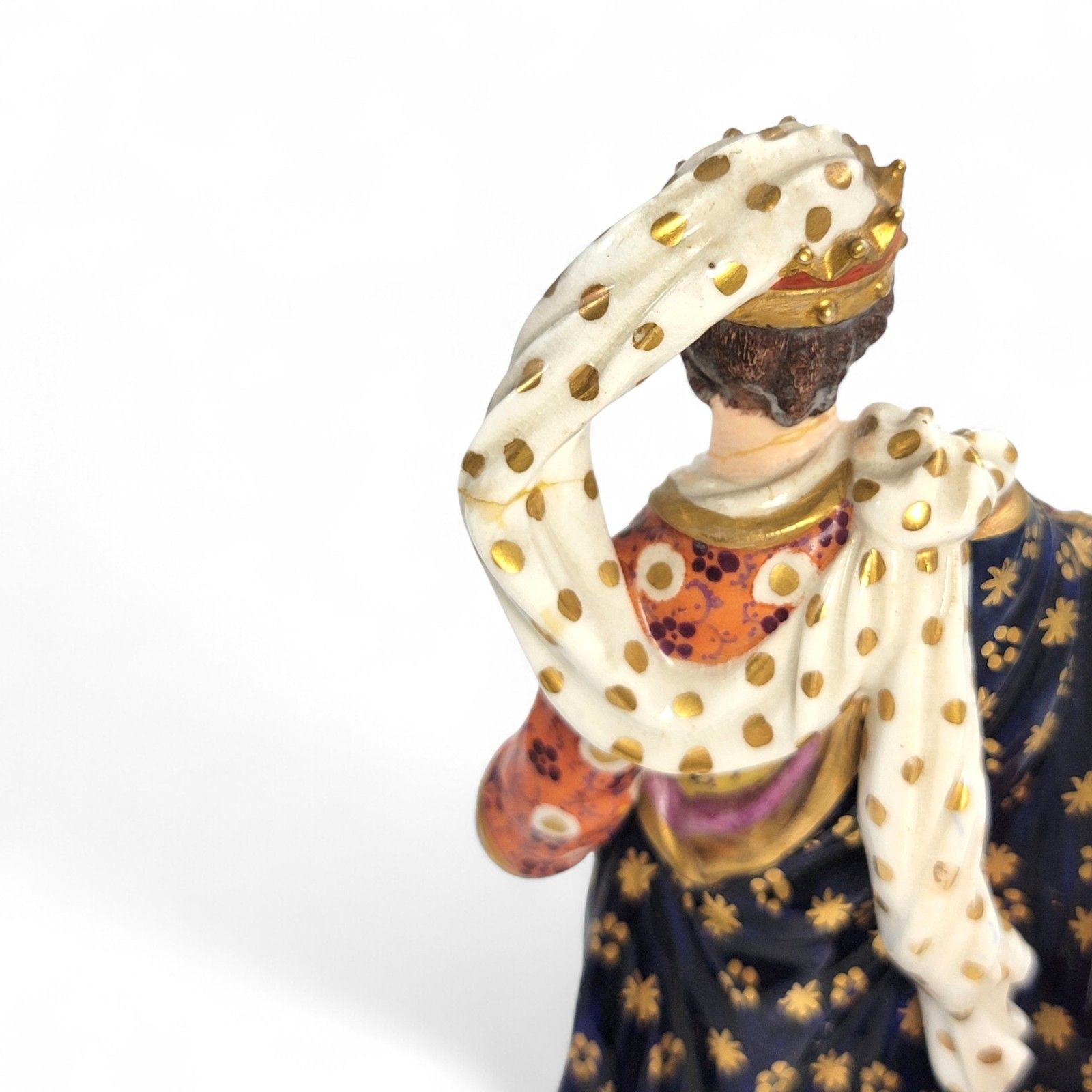 photo vintage Antique Georgian Royal Crown Derby Jupiter And Juno Figures, Bloor Period C.1830