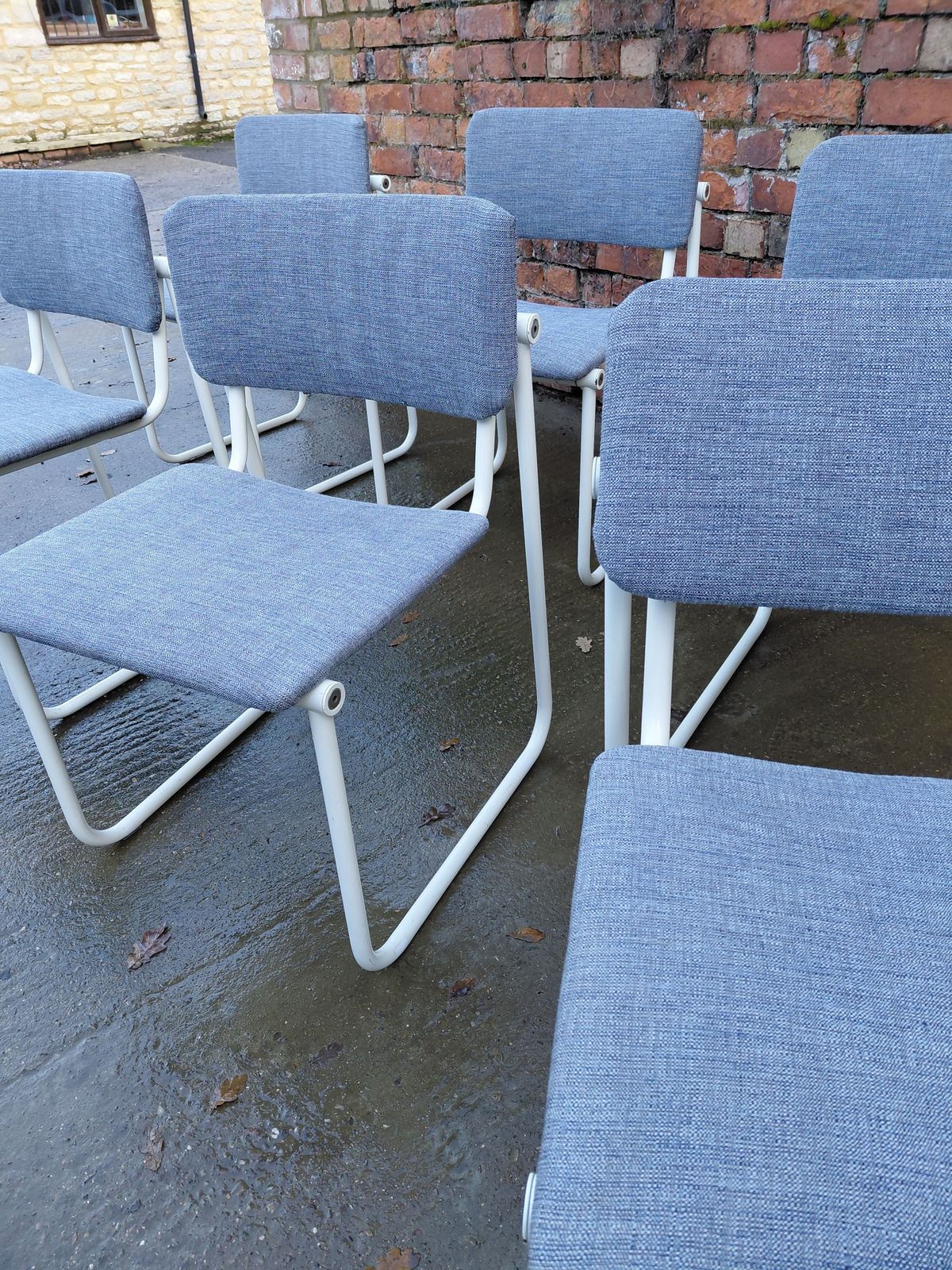 Bauhaus Style Set Of 6 Dining Chairs Circa 1970s photo Furniture