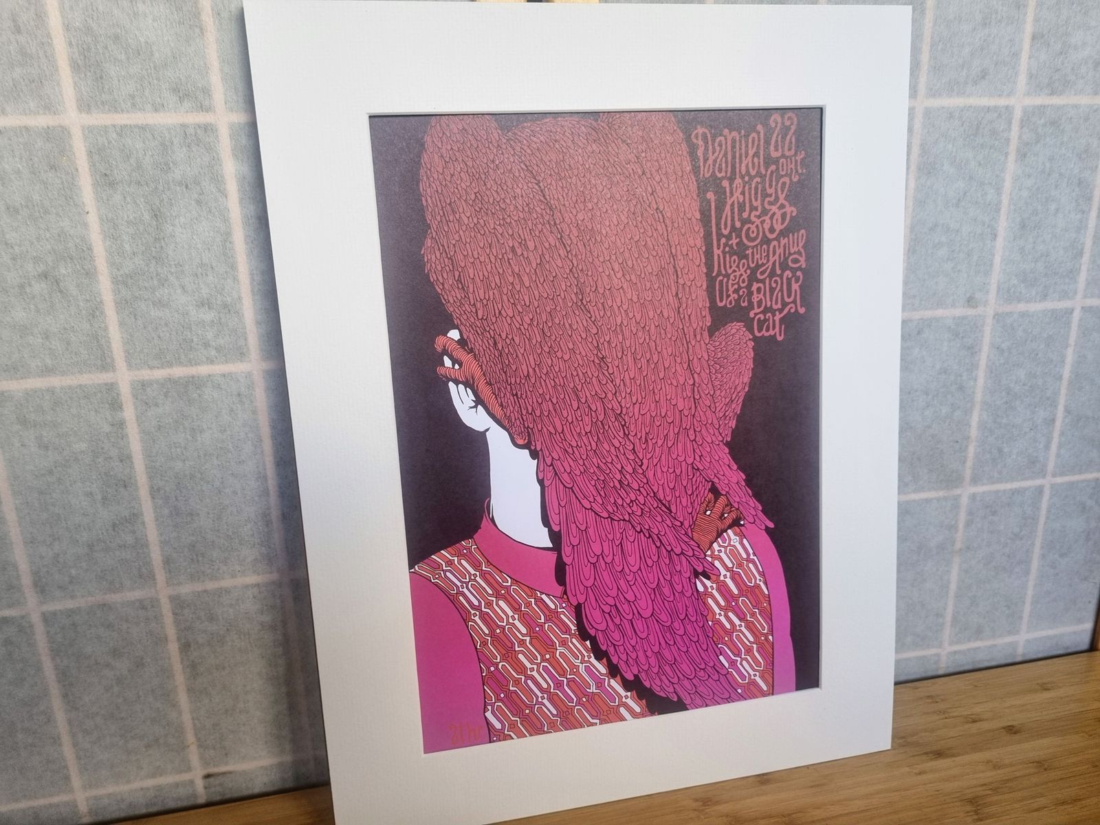 Gig Poster Art Print, Daniel Higgs Illustration, Den Haag Concert Artwork, 2000s Music Wall Decor, Alternative Design