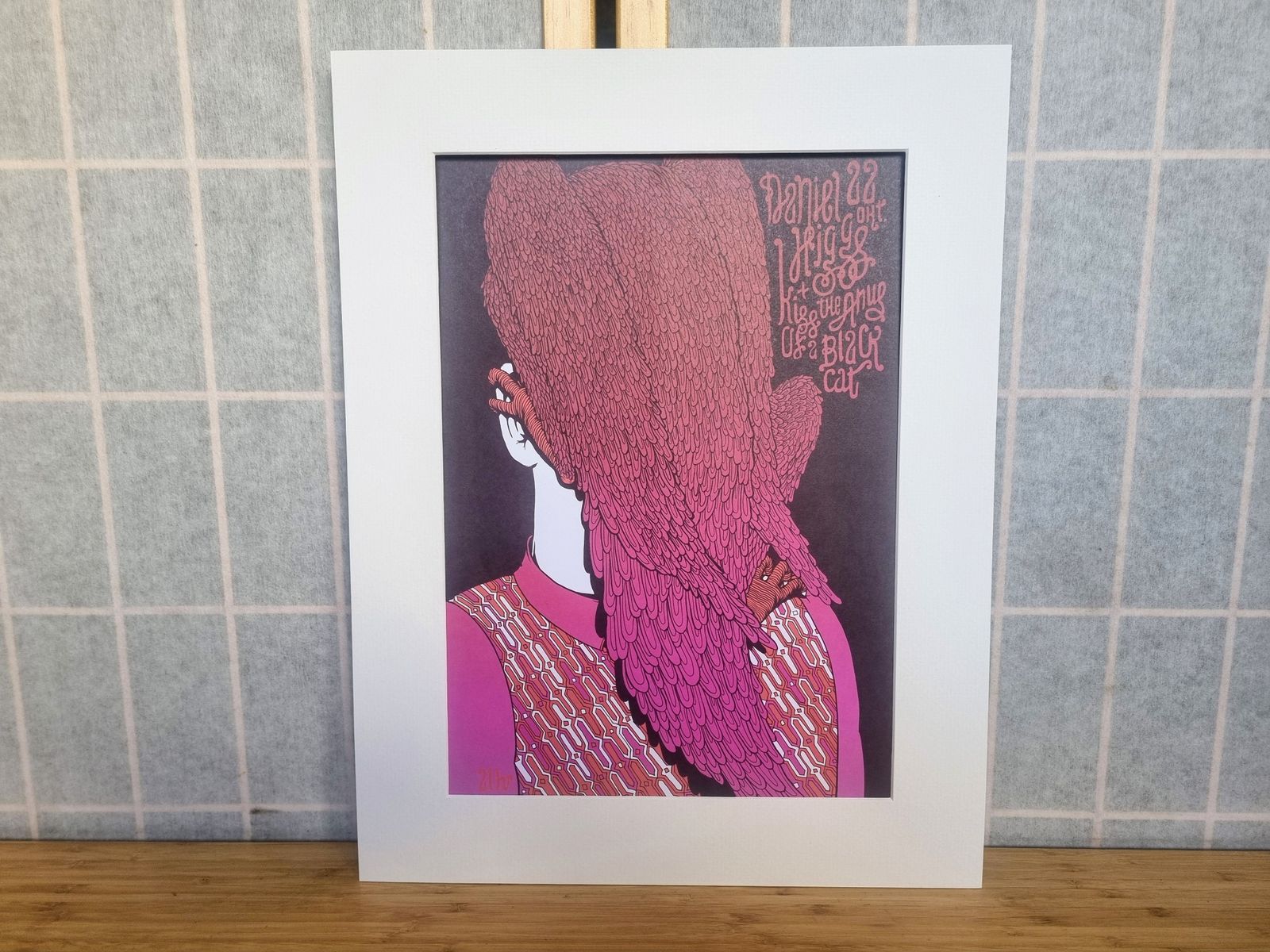 Gig Poster Art Print, Daniel Higgs Illustration, Den Haag Concert Artwork, 2000s Music Wall Decor, Alternative Design photo buy