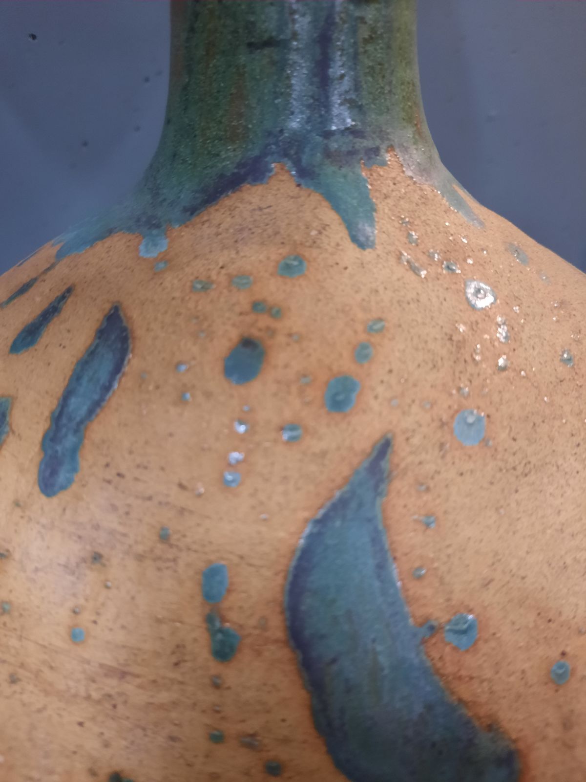 1970s Large Studio Pottery Lamp By Gill Bott Professionally Rewired And Pat Tested photo 350.0