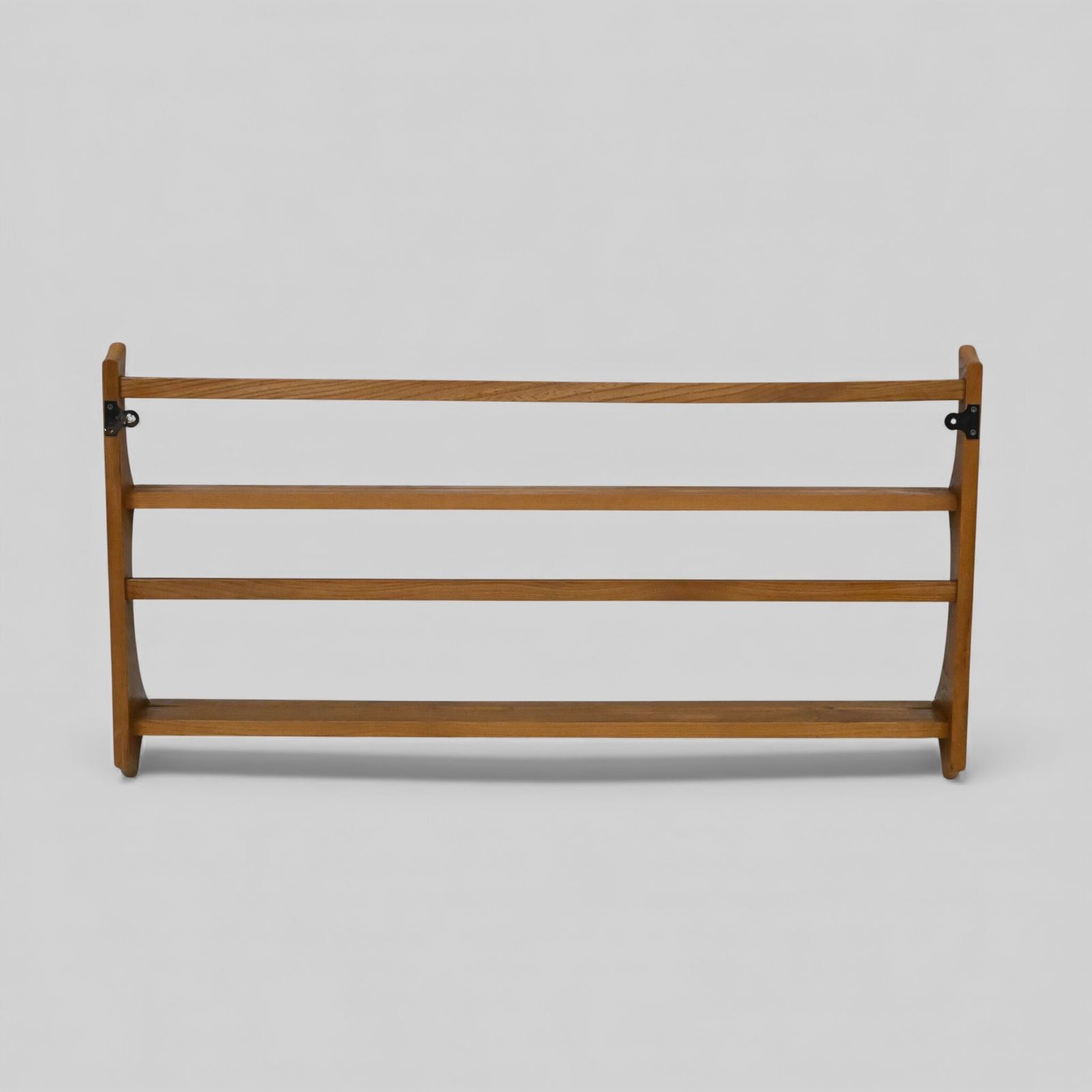 Ercol Hanging Plate Rack Model 268 Natural Finish With Fixings Free Uk* Delivery photo vintage